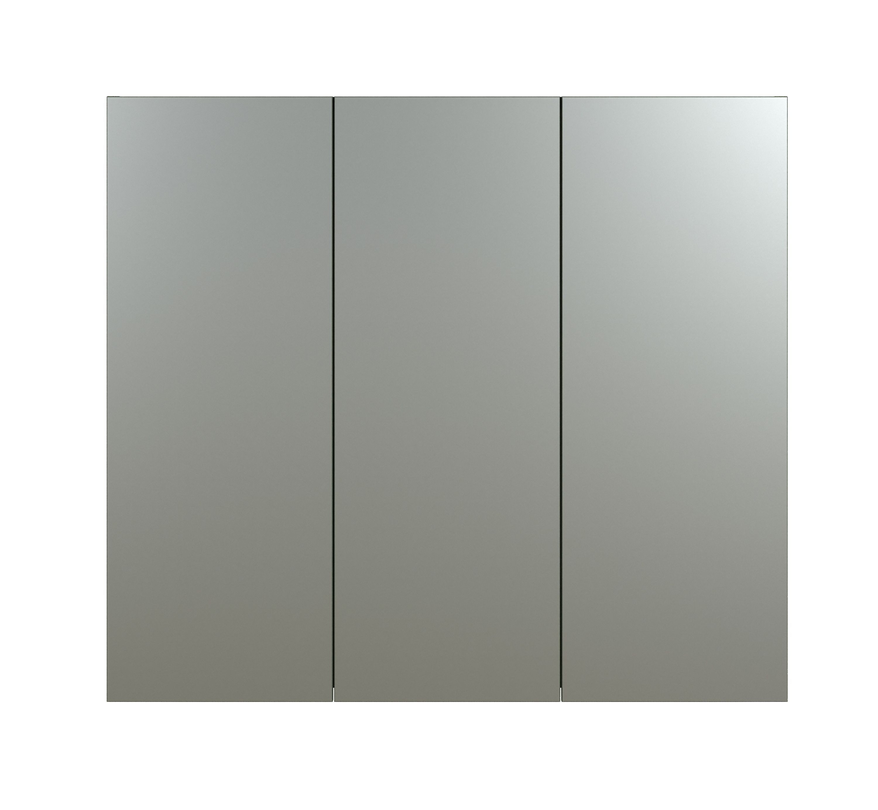 trendteam Badezimmerspiegelschrank (Spiegelschrank) Badspiegel Badschrank 90 x 80 x 20 cm