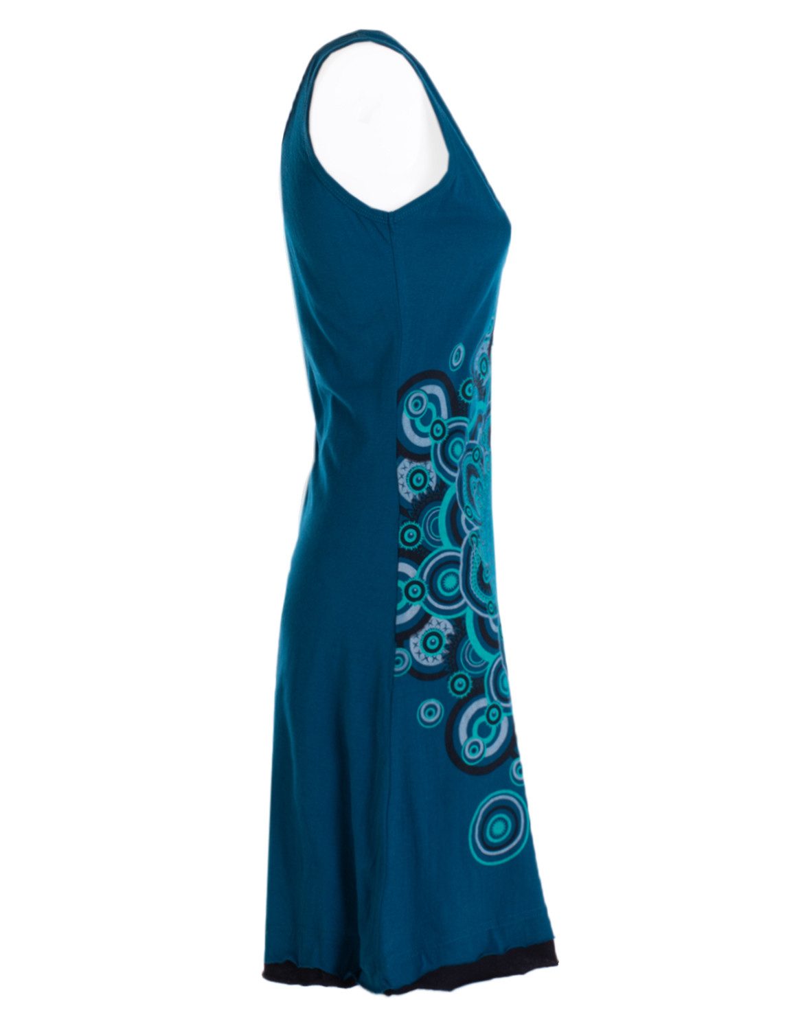 Vishes Sommerkleid Trägerkleid Hippie Mandala Print Baumwolle Alternative Mode, Boho, Hippie, Ethno, Festival