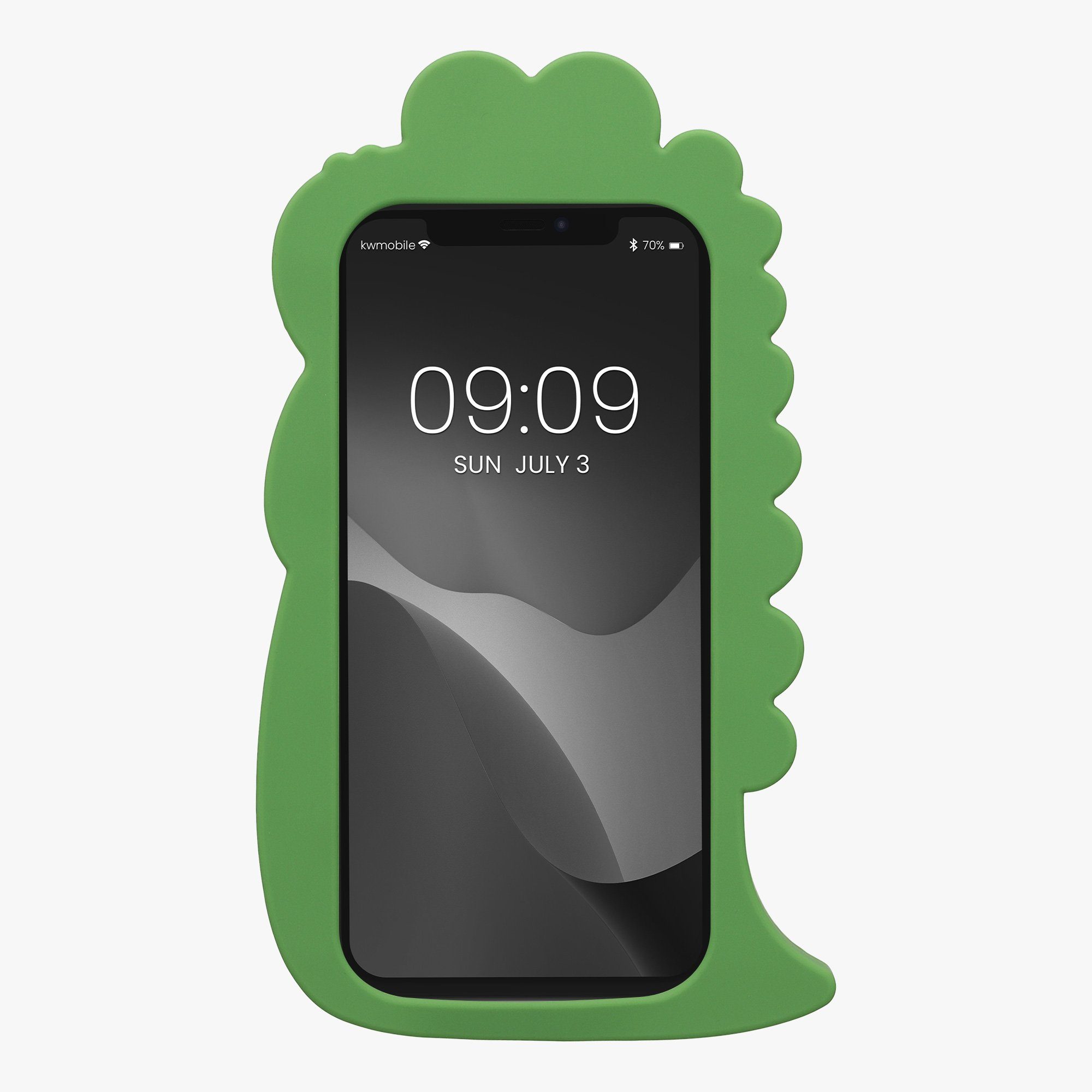 kwmobile Handyhülle Hülle für Apple iPhone 11, Silikon Handy Schutzhülle Cover Case - Süßer Dinosaurier Design