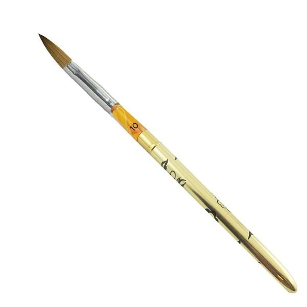 Nailart-Pinsel Acryl Steckpinsel Gr. 10 Gold AGB-89
