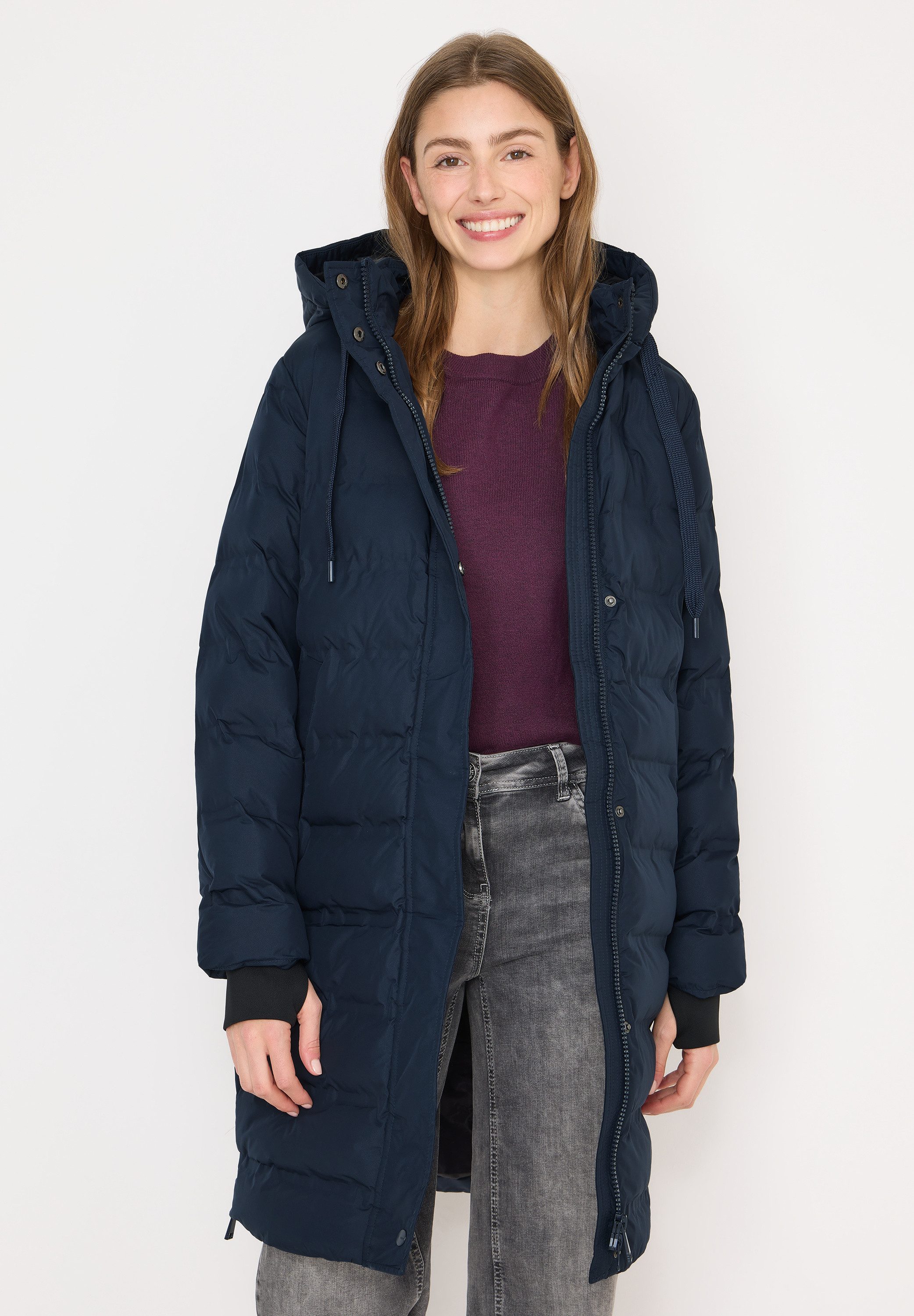 CECIL Steppmantel mit Kapuze mit Tunnelzugband günstig online kaufen