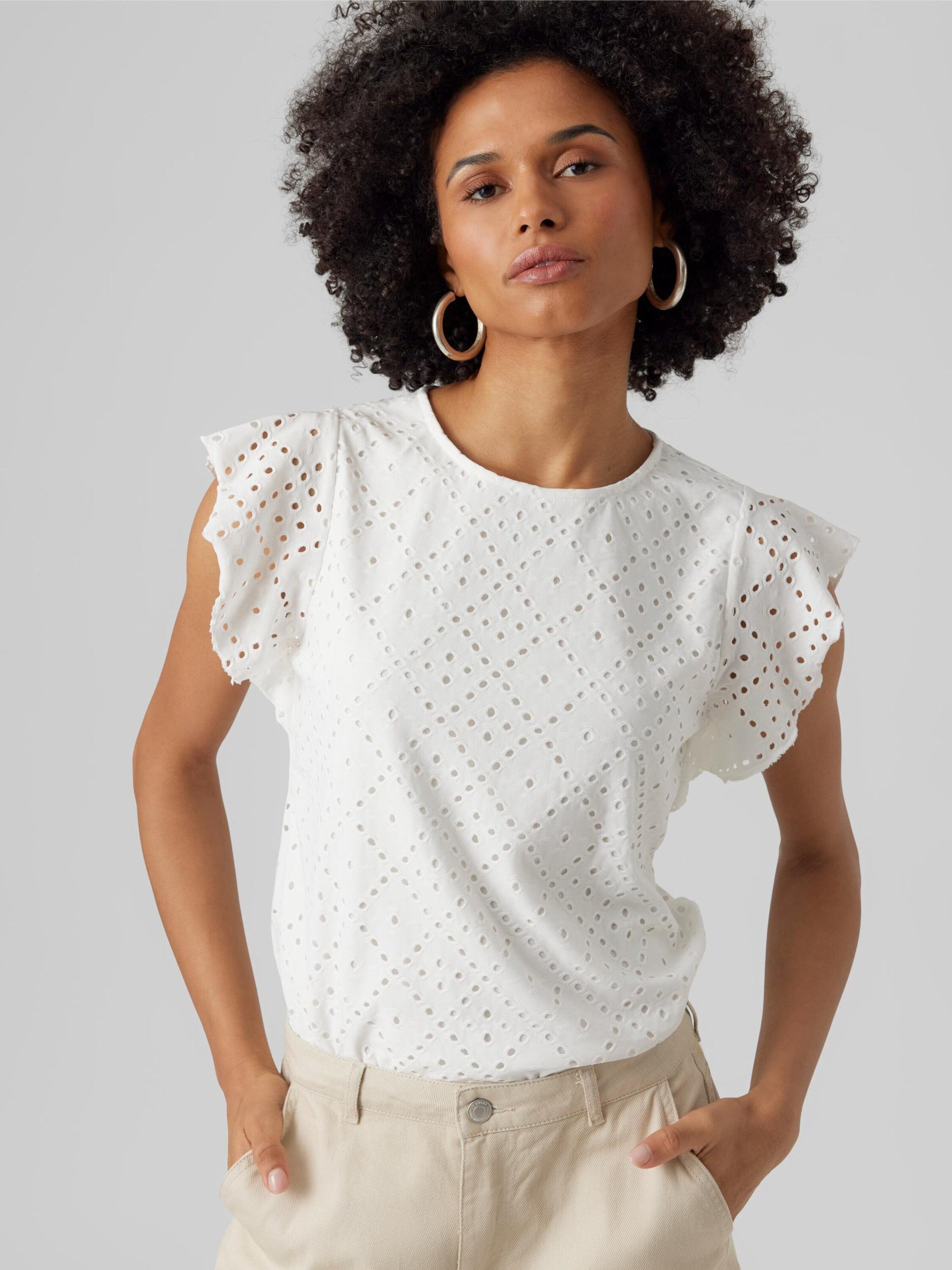 Vero Moda Funktionsbluse Tassa (1-tlg) Lochmuster – Bild 3 von 5