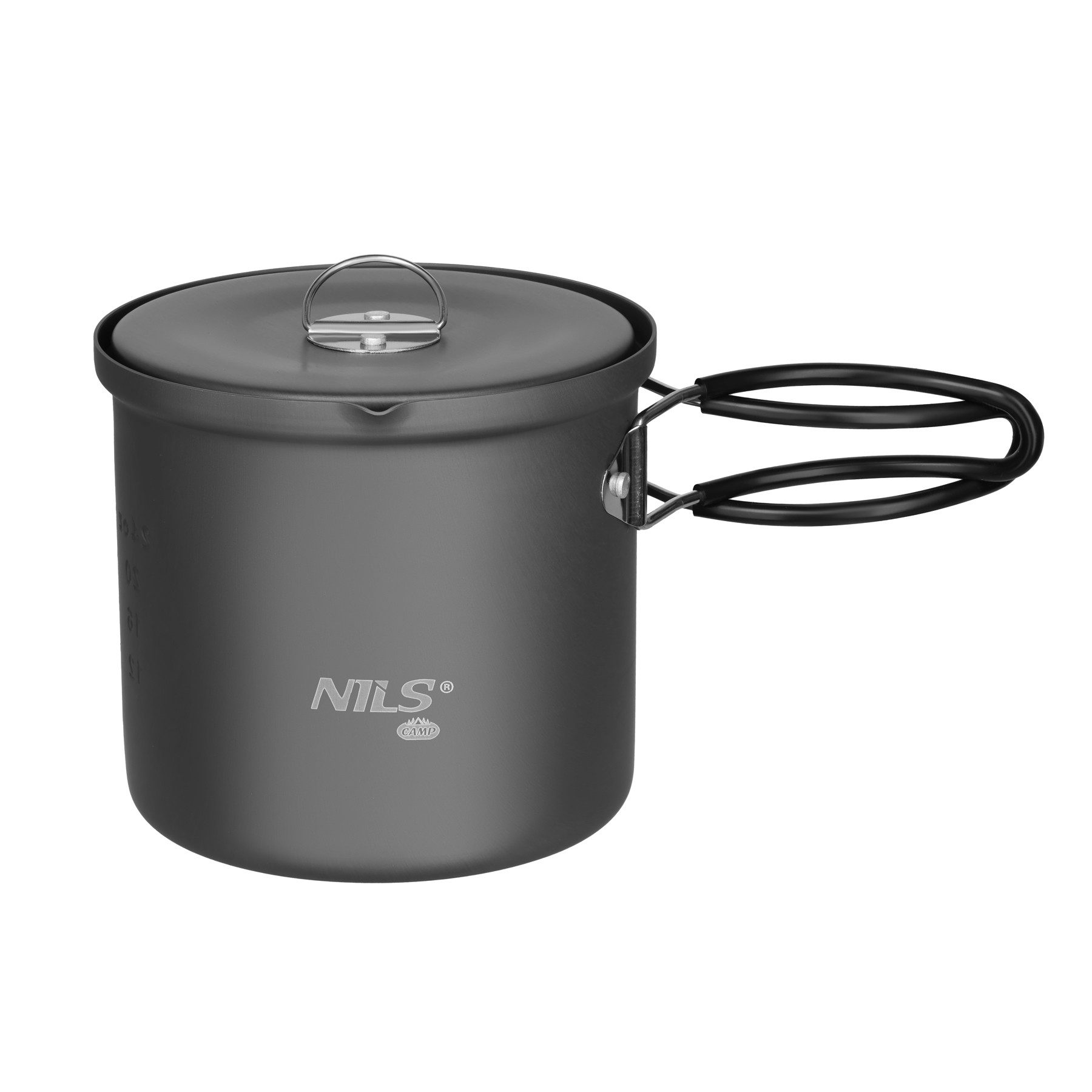 NILS CAMP Kochtopf Aluminium Campingtopf mit Deckel 1000ml Outdoortopf, Kompakt und funktional – perfekt für Ausflüge