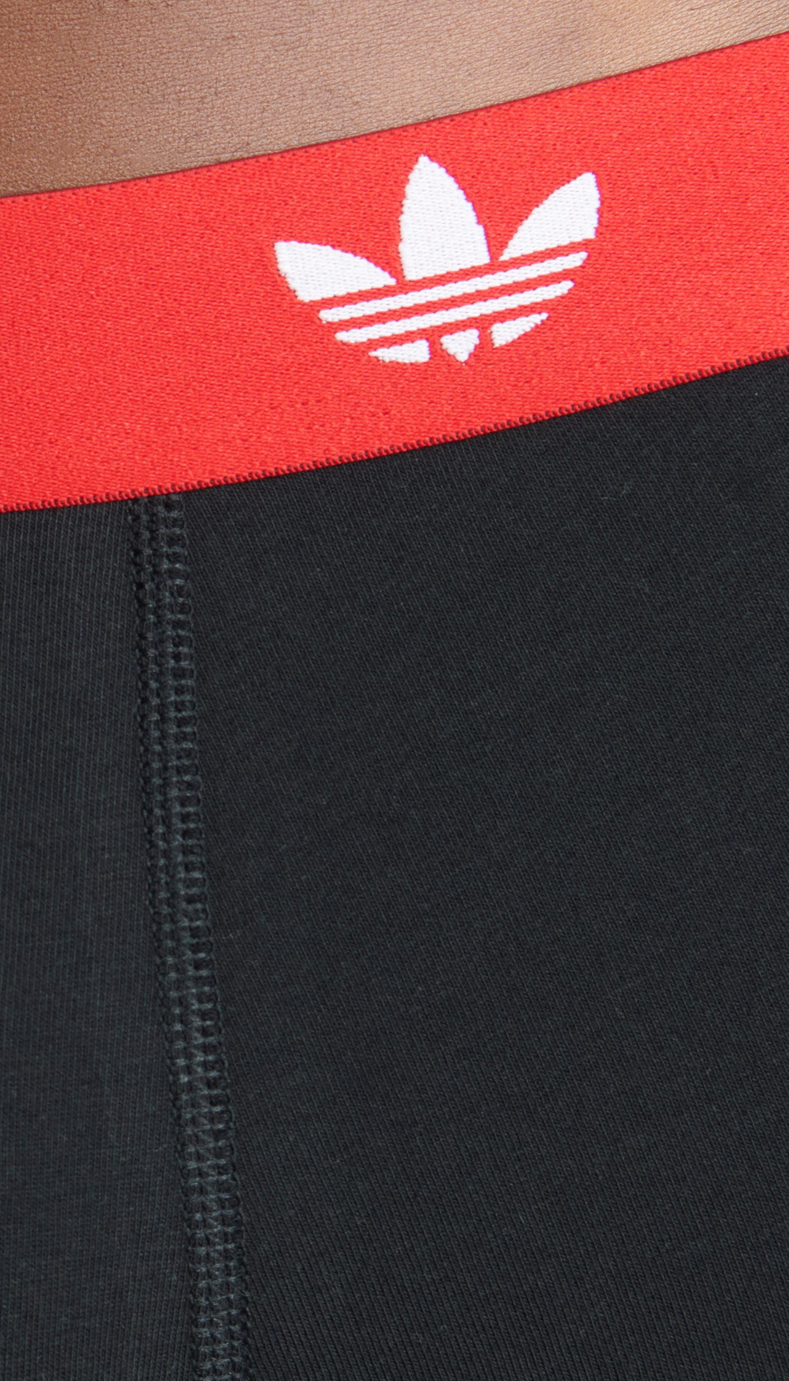 adidas Originals Trunk Comfort Flex Cotton (2er Pack) weich, elastisch, Baumwollmix, Logo-Bund, ohne Eingriff