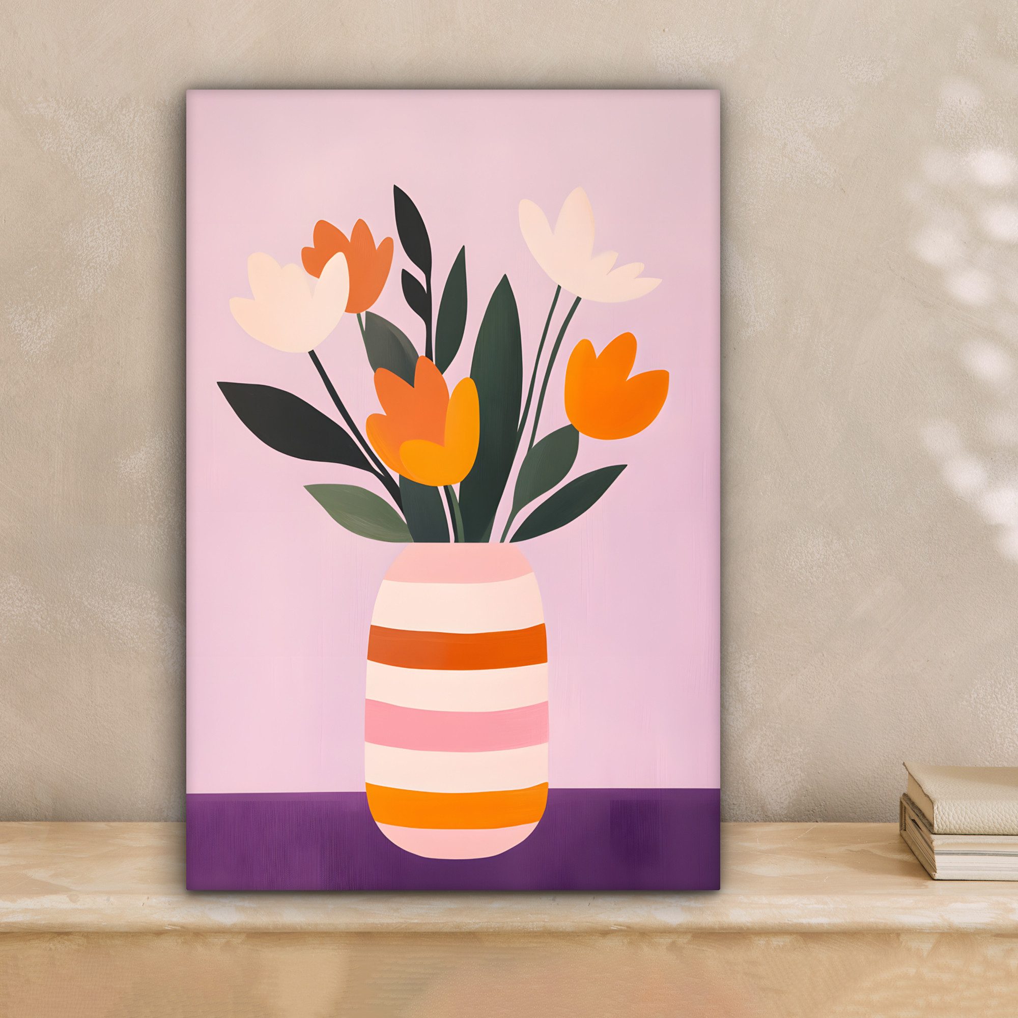 OneMillionCanvasses® Leinwandbild Tulpen - Vase - günstig online kaufen