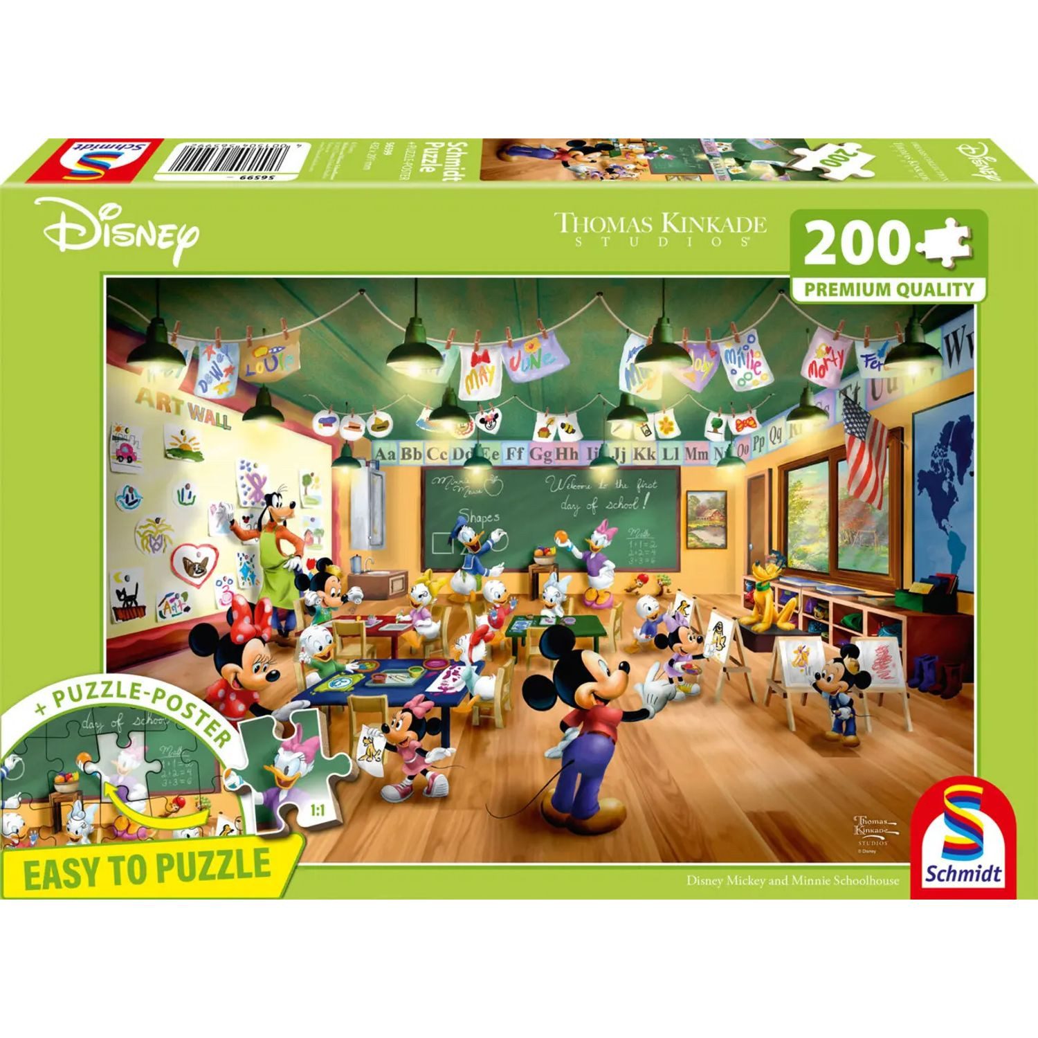 Schmidt Spiele Puzzle Mickey and Minnie, Schoolhouse, 200 Puzzleteile
