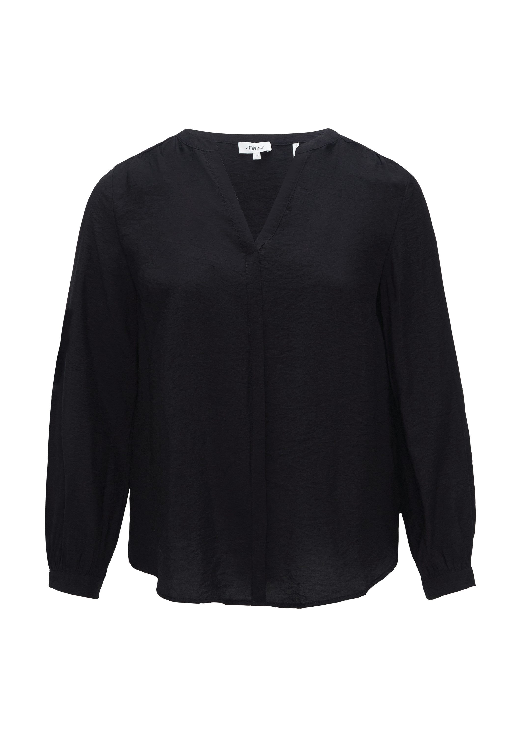 s.Oliver Langarmbluse Bluse Strukturierte Bluse aus günstig online kaufen