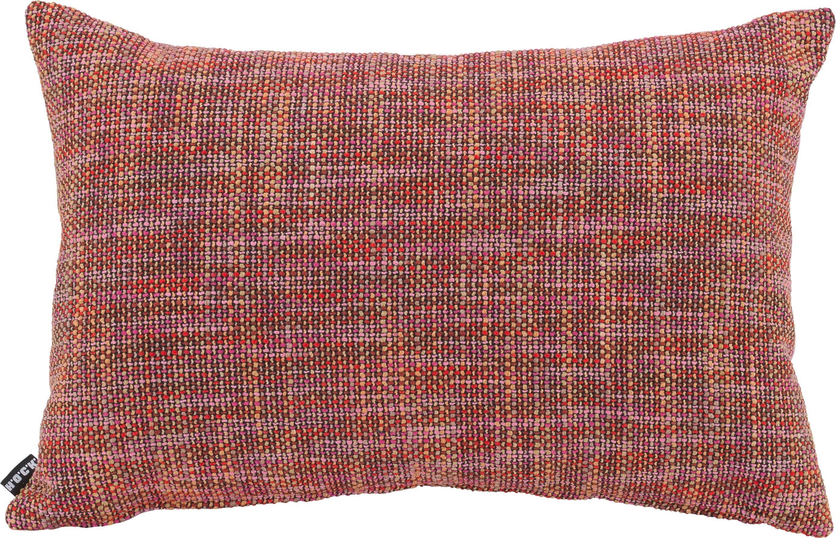 H.O.C.K. Dekokissen Refosco, mit feinem Karomuster, Kissenhülle mit Füllung, 1 Stück