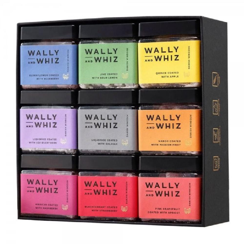 Wally & Whiz Süßigkeit Fruchtgummi Geschenkbox The Rainbow Box (9xCubes) (1260g)