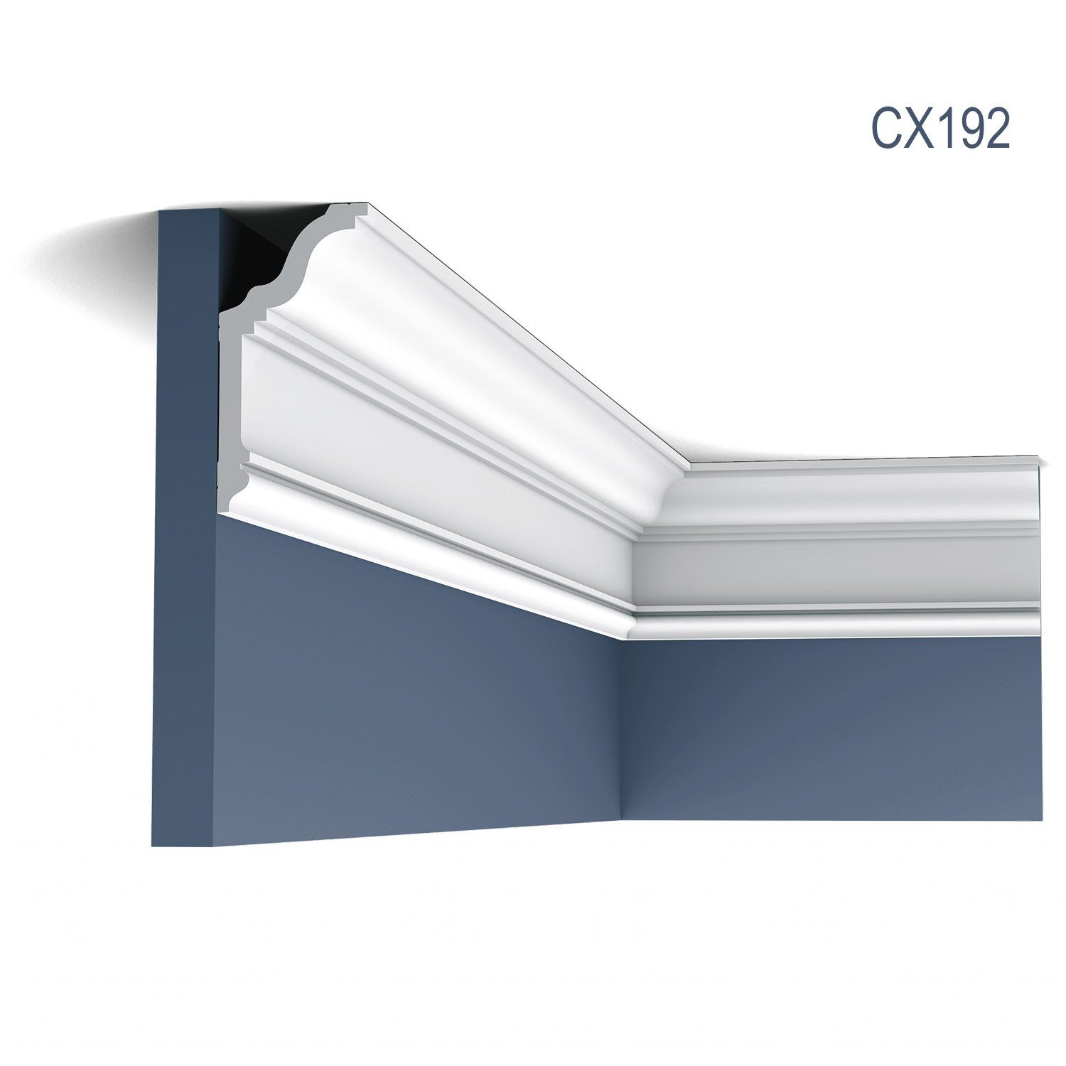 Orac Decor Deckenleiste CX192 Eckleiste Zierleiste Stuckleiste 2 m, kleben, Duropolymer®, 1-St., 1 x Stuckleiste, Eckleiste Stuckleiste Profilleiste 2 Meter