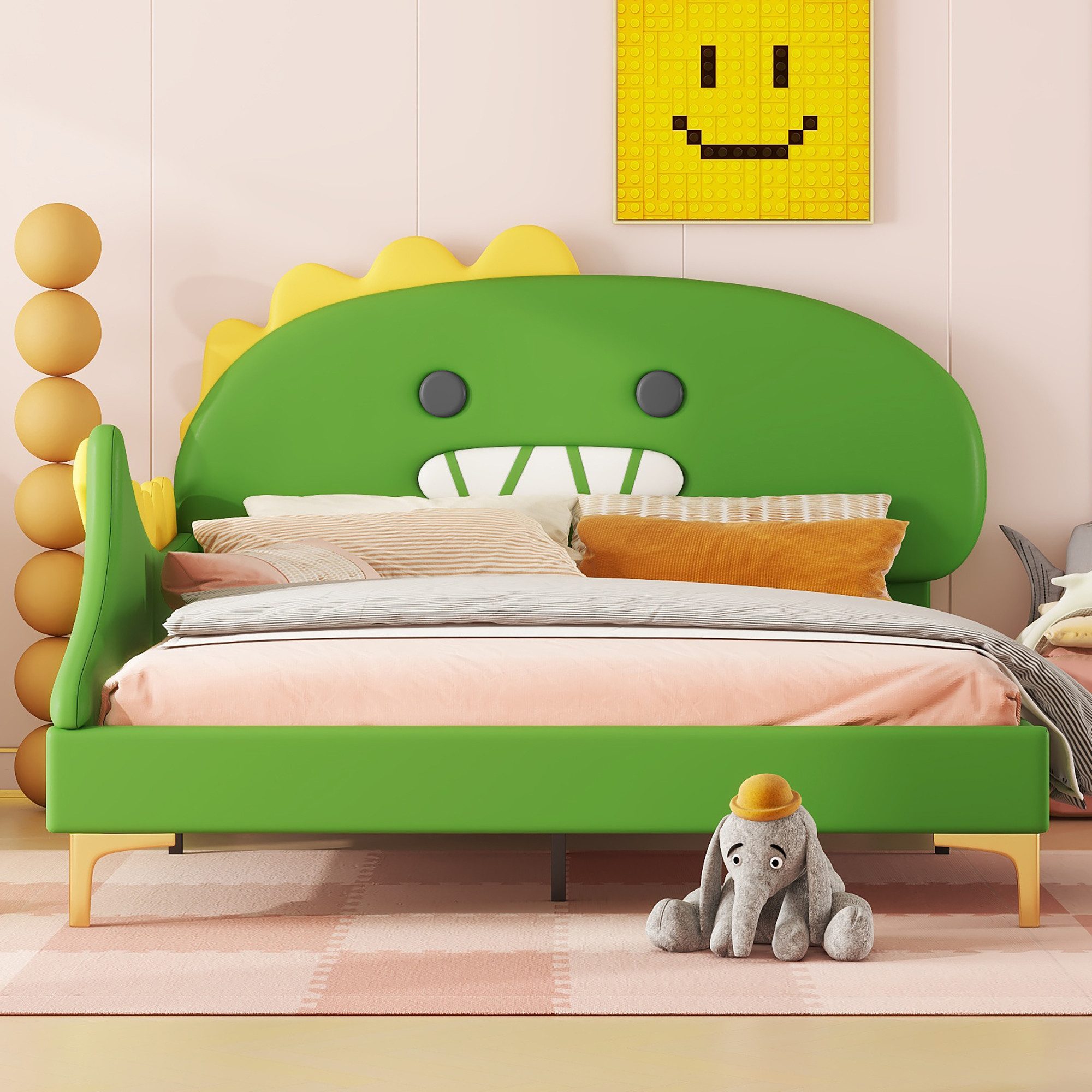 Flieks Polsterbett, Kinderbett 140x200cm mit Cartoon günstig online kaufen