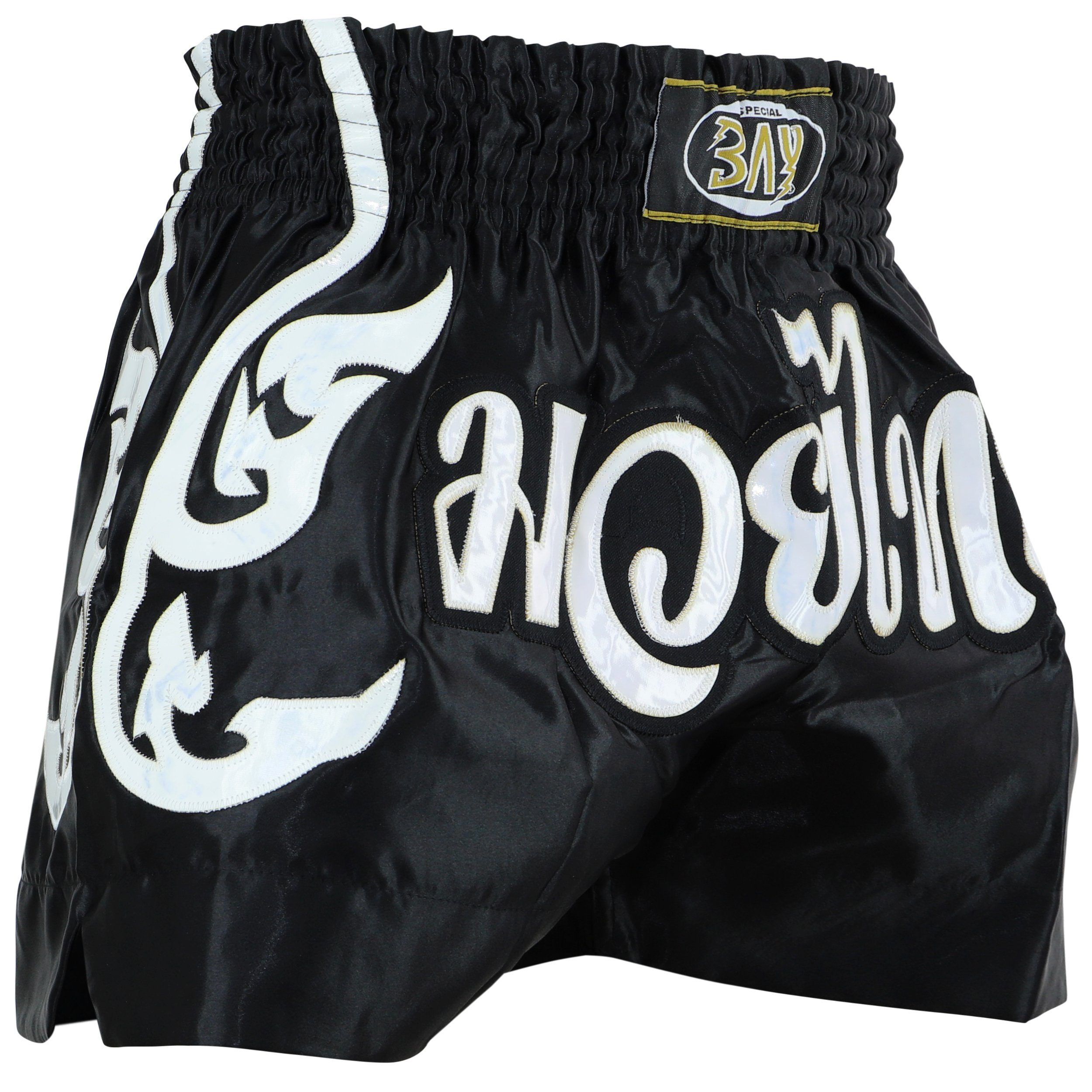 Look Kickboxen traditionell) im Thaiboxen BAY-Sports MMA Kick Sporthose kurz Shorts Style, Cut Muay Thaiboxhose Hose Thai Laser edel (aufwendig verarbeitet,