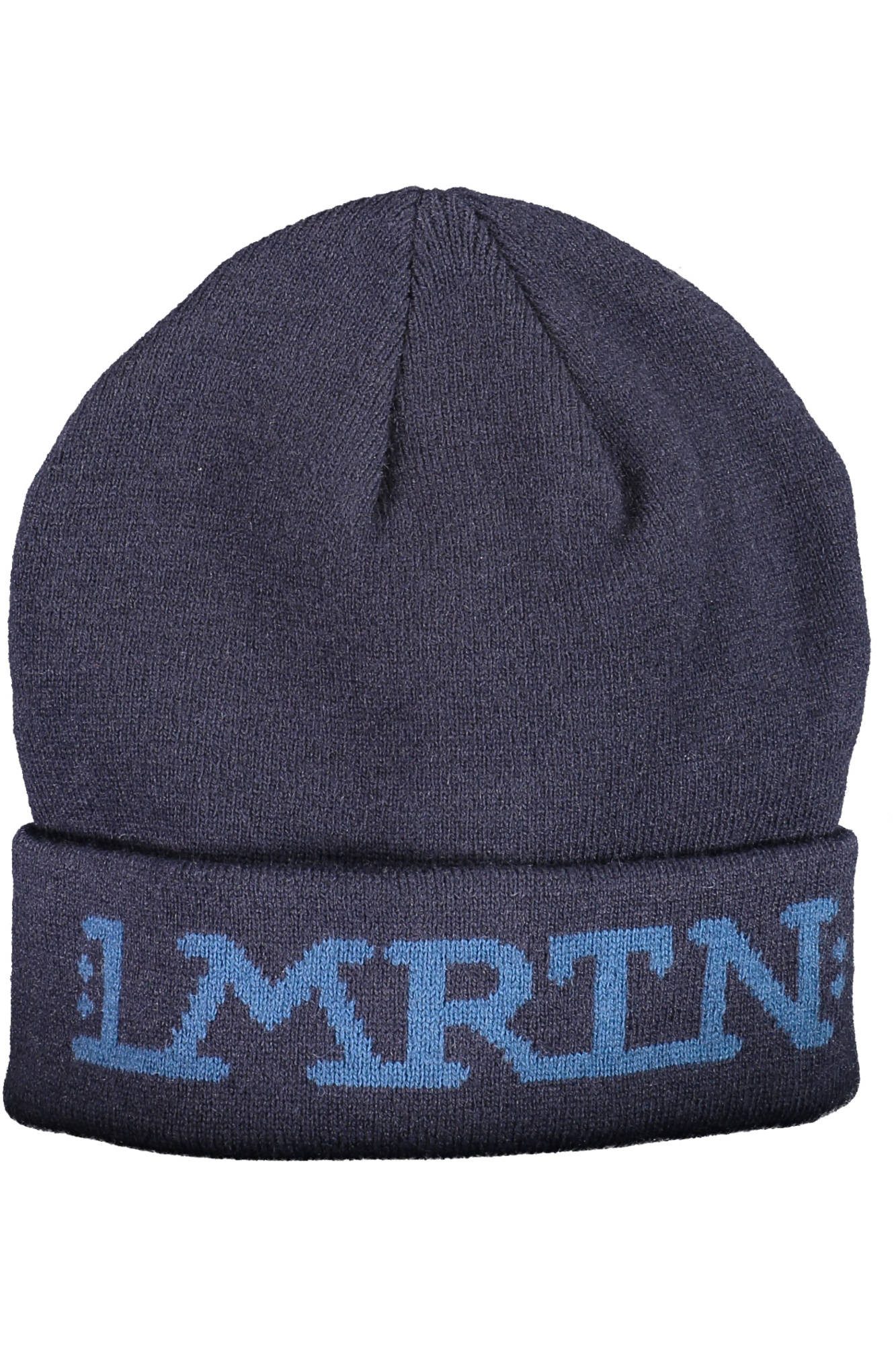 La Martina Strickmütze Herrenmütze in Blau mit Stickerei und Logo-Design