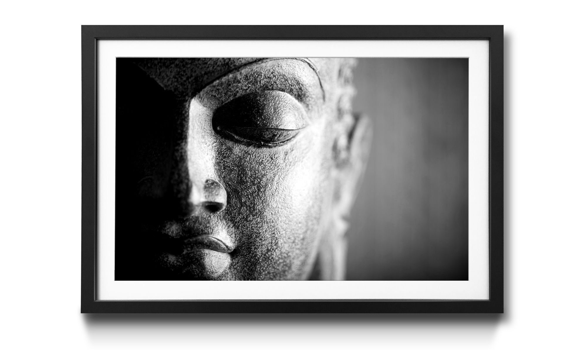 Buddah, Silence, 4 Wandbild, WandbilderXXL Größen erhältlich Kunstdruck in