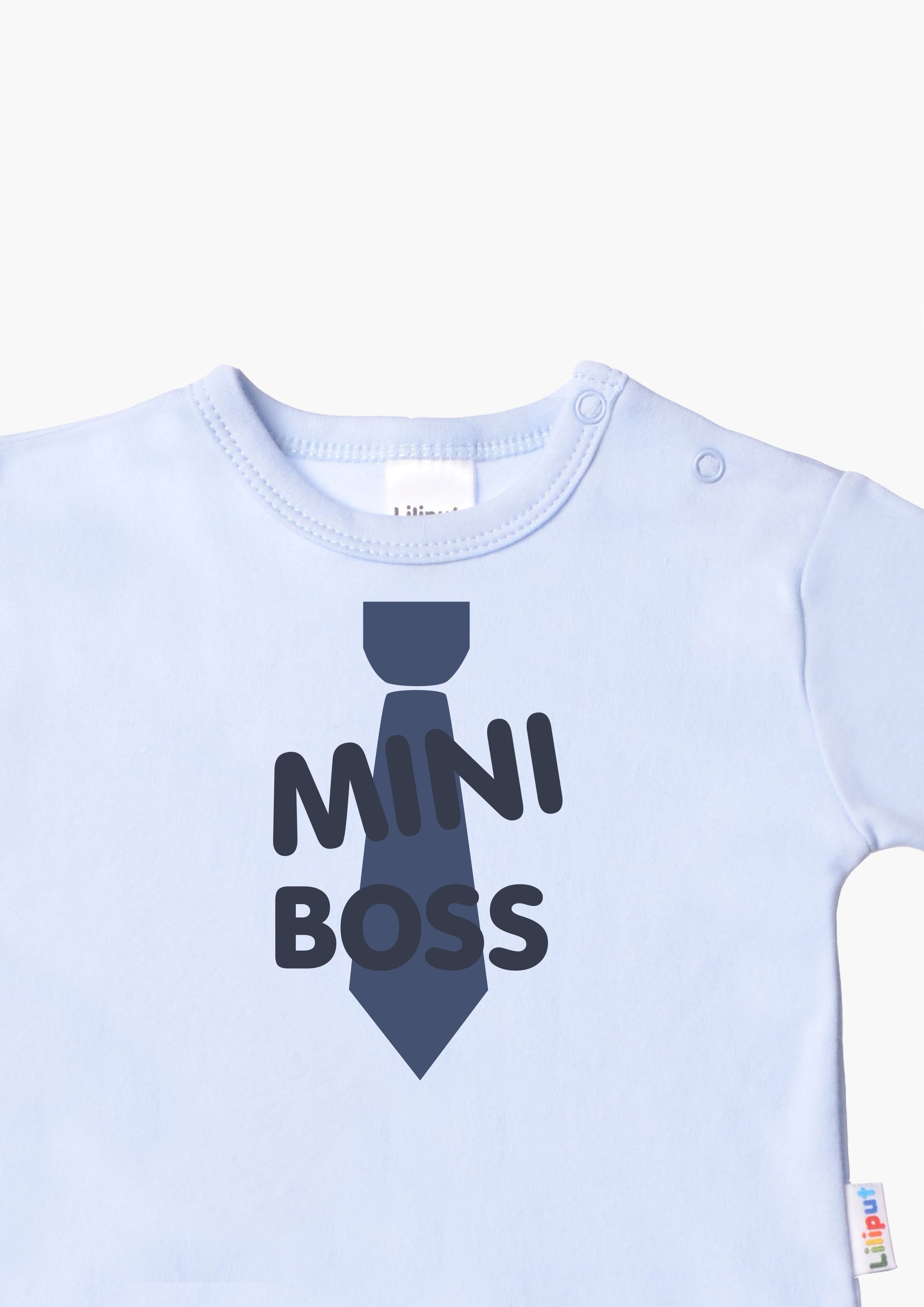 Liliput Langarmshirt Boss Frontprint lustigem Mini mit