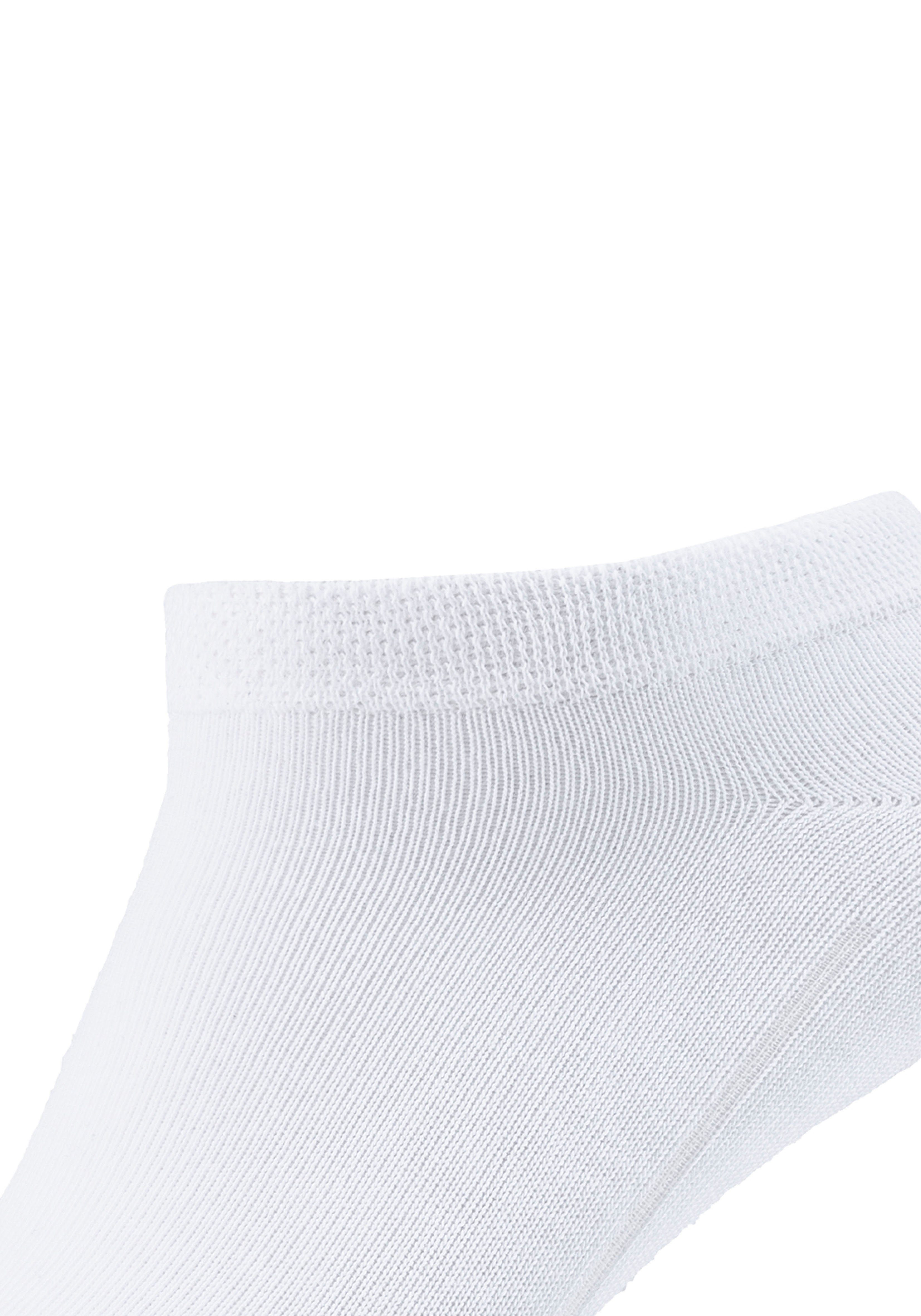 Camano Sneakersocken drückende Komfortbund (Packung, ohne 7-Paar) Mit Nähte weichem weiß