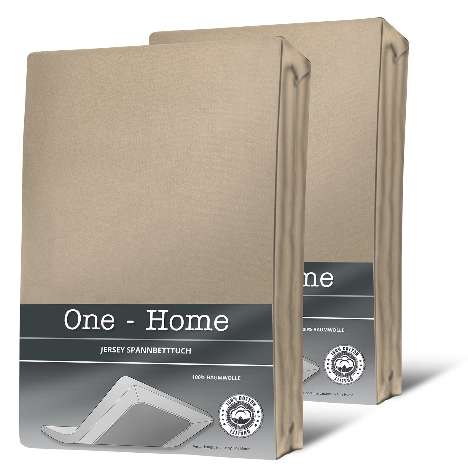One Home Spannbettlaken Jersey, Jersey, Gummizug: günstig online kaufen
