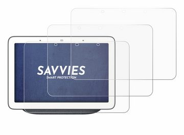 Savvies Schutzfolie für Google Home Hub, Displayschutzfolie, 6 Stück, Folie klar