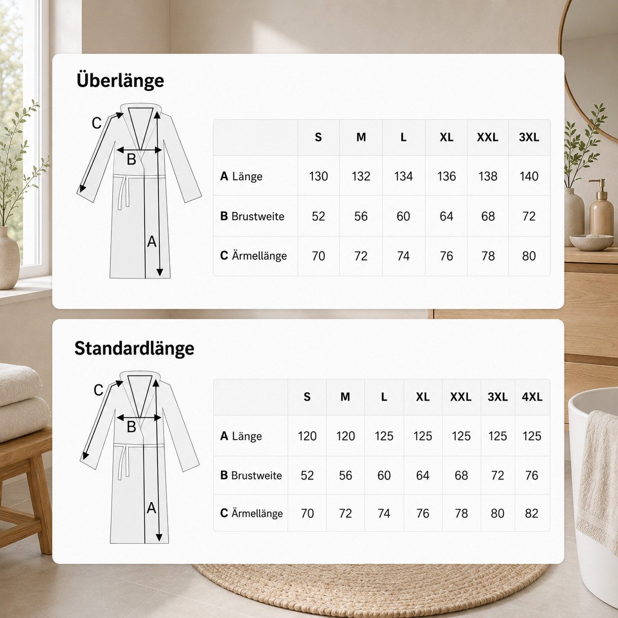 OTTO home Unisex-Bademantel Regona, Hotelbademantel, Morgenmantel, Standardlänge & Überlänge, Langform, Veloursfrottier, Kapuze, Gürtel, Damen & Herren, mit Taschen, flauschig, weich, Velours, Sauna & Spa
