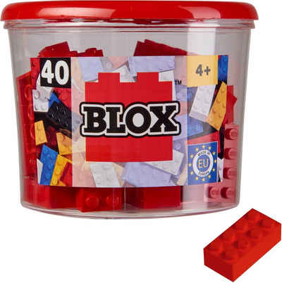 SIMBA Spielbausteine Konstruktionsspielzeug Bausteine Blox 40 Teile 8er rot 104118875