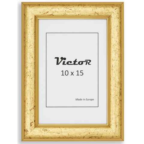 Victor (Zenith) Bilderrahmen Bilderrahmen \"Monet\" - Farbe: Gold - Größe: 10 x 15 cm, Bilderrahmen Gold 10x15 cm (A6), Bilderrahmen Art Deco