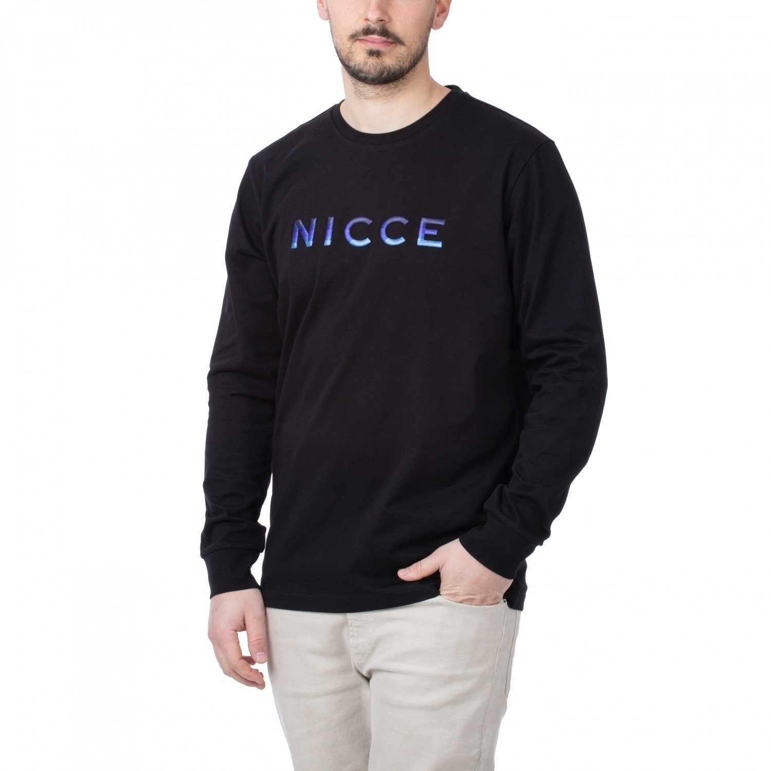 Black Nicce Sleeve Nicce T-Shirt Long Tee Vina