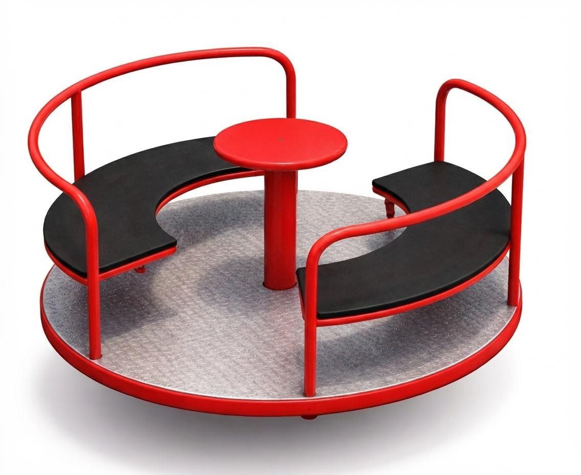 Xlmoebel Klettergerüst Rundes Kinderkarussell mit drehbarer Funktion für Spielplatz, (Karussell), Hergestellt in Europa
