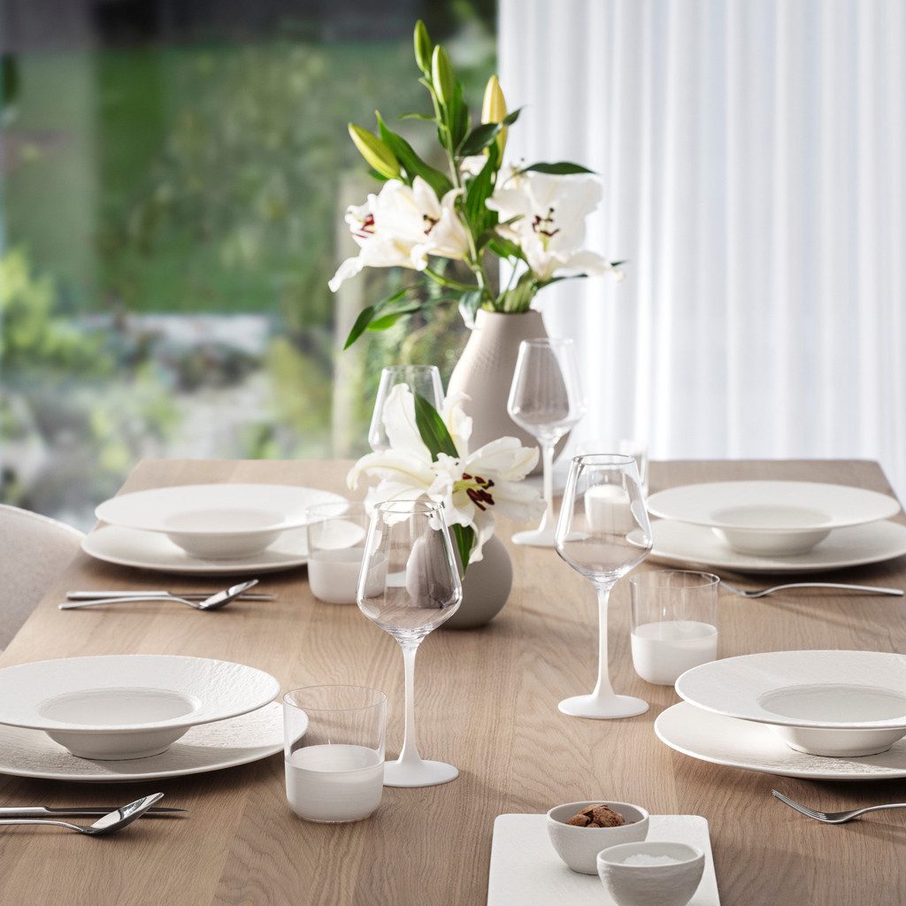Villeroy & Boch Pastateller Manufacture Pastateller, (1 St), Premium Porcelain, mikrow.- & spülm.sicher, Made in Germany