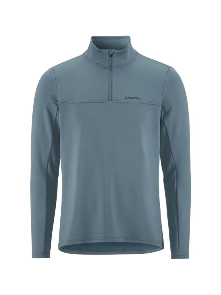 Craft Langarmshirt CORE Gain (Midlayer, Half-Zip) blau/grau Herren