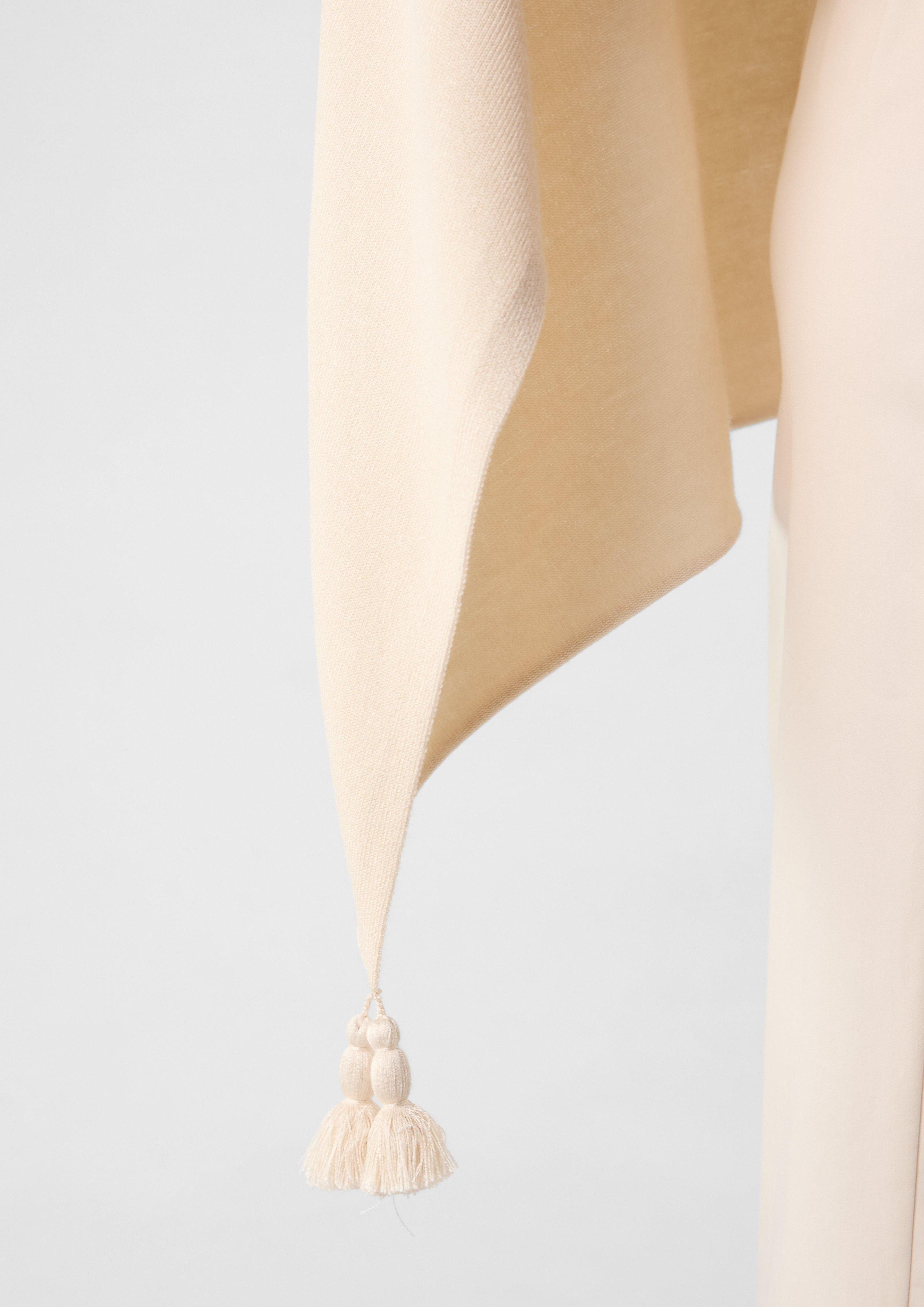 Comma Poncho Feinstrick-Poncho mit Quasten günstig online kaufen