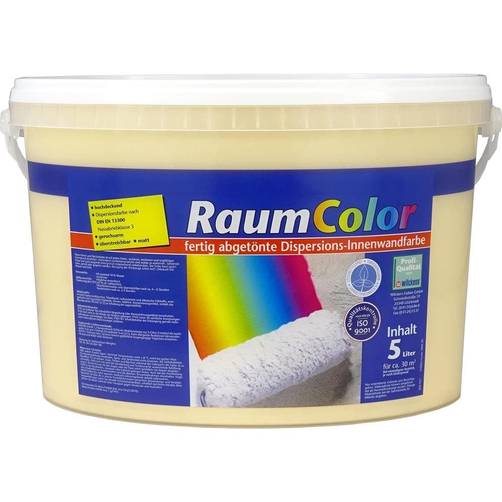 Wilckens Farben Wandfarbe RaumColor Dispersionsfarbe matt 5 Liter, hochdeckend, gebrauchsfertig