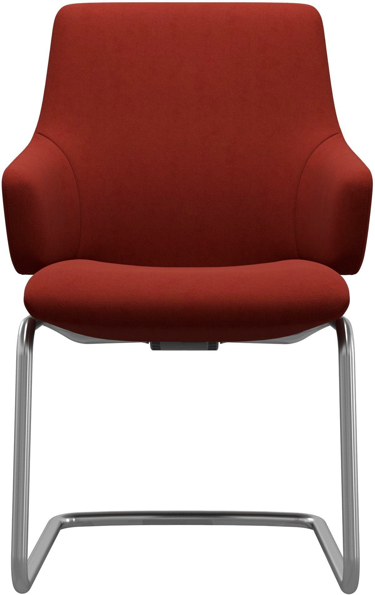Stressless® Polsterstuhl Laurel, Low Back mit Armlehne, Größe L, mit Beinen aus Stahl in Chrom glänzend