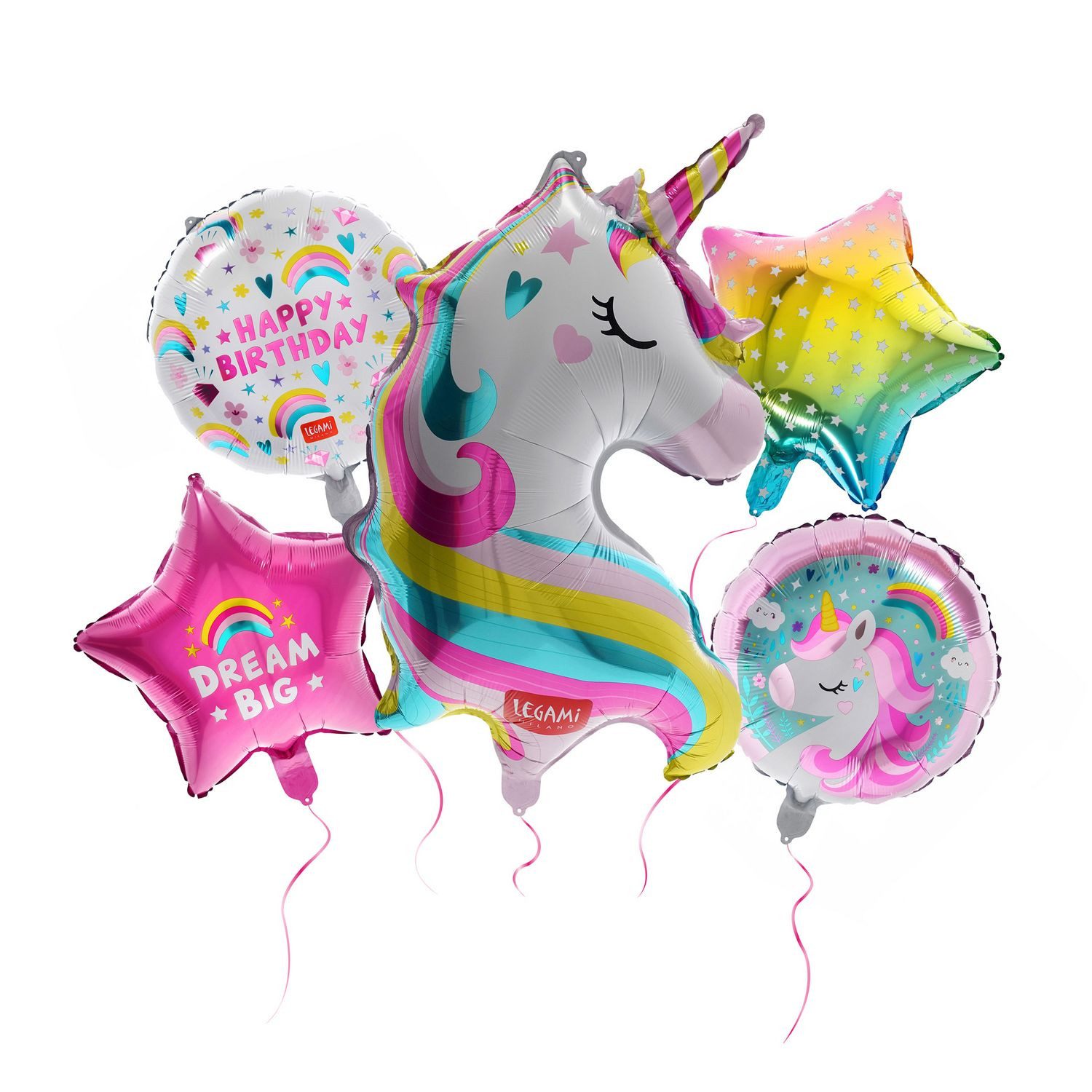 Legami Filzstift Legami 5er Set Partyballons - Let's Party! - Einhorn