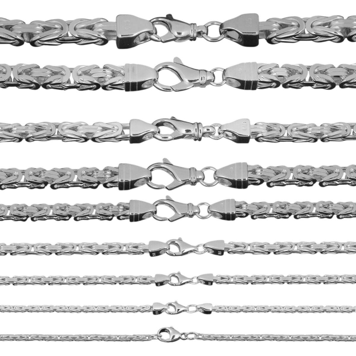 HOPLO Königskette Silberkette Königskette Armkette Breite günstig online kaufen