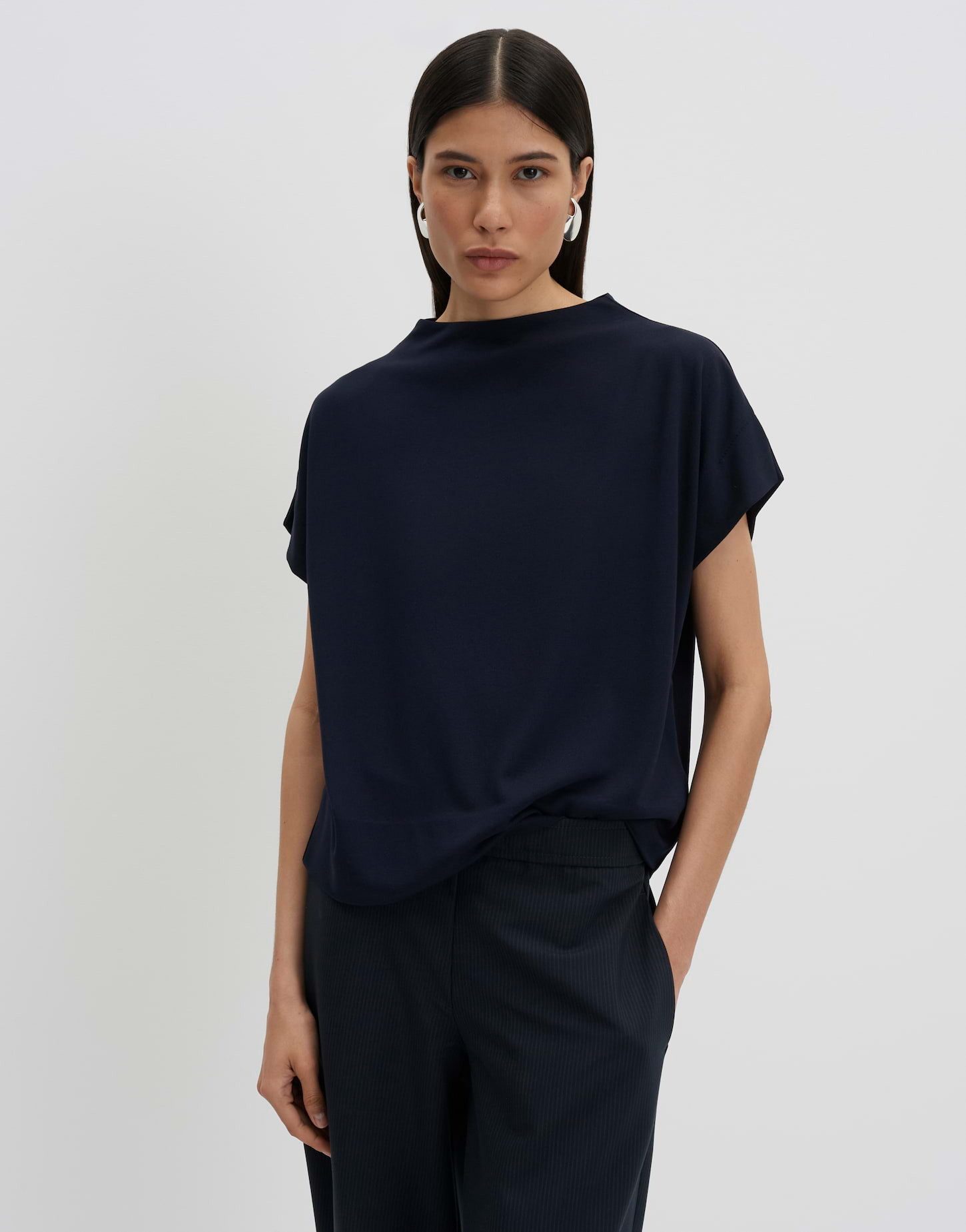 someday Sweatshirt Ujolina aus Sweatware mit weichem Griff Langer Ärmelschlitz als modernes Detail