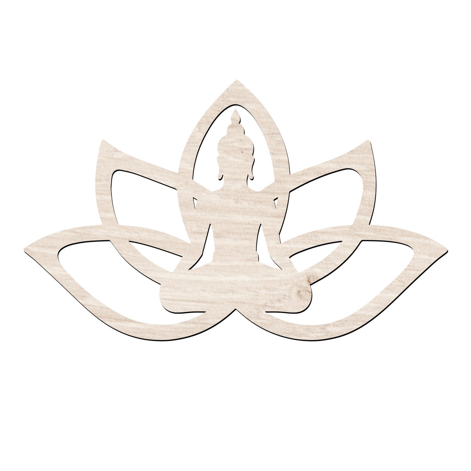 Namofactur Wandtattoo Buddha im Lotus XXL Wandtattoo