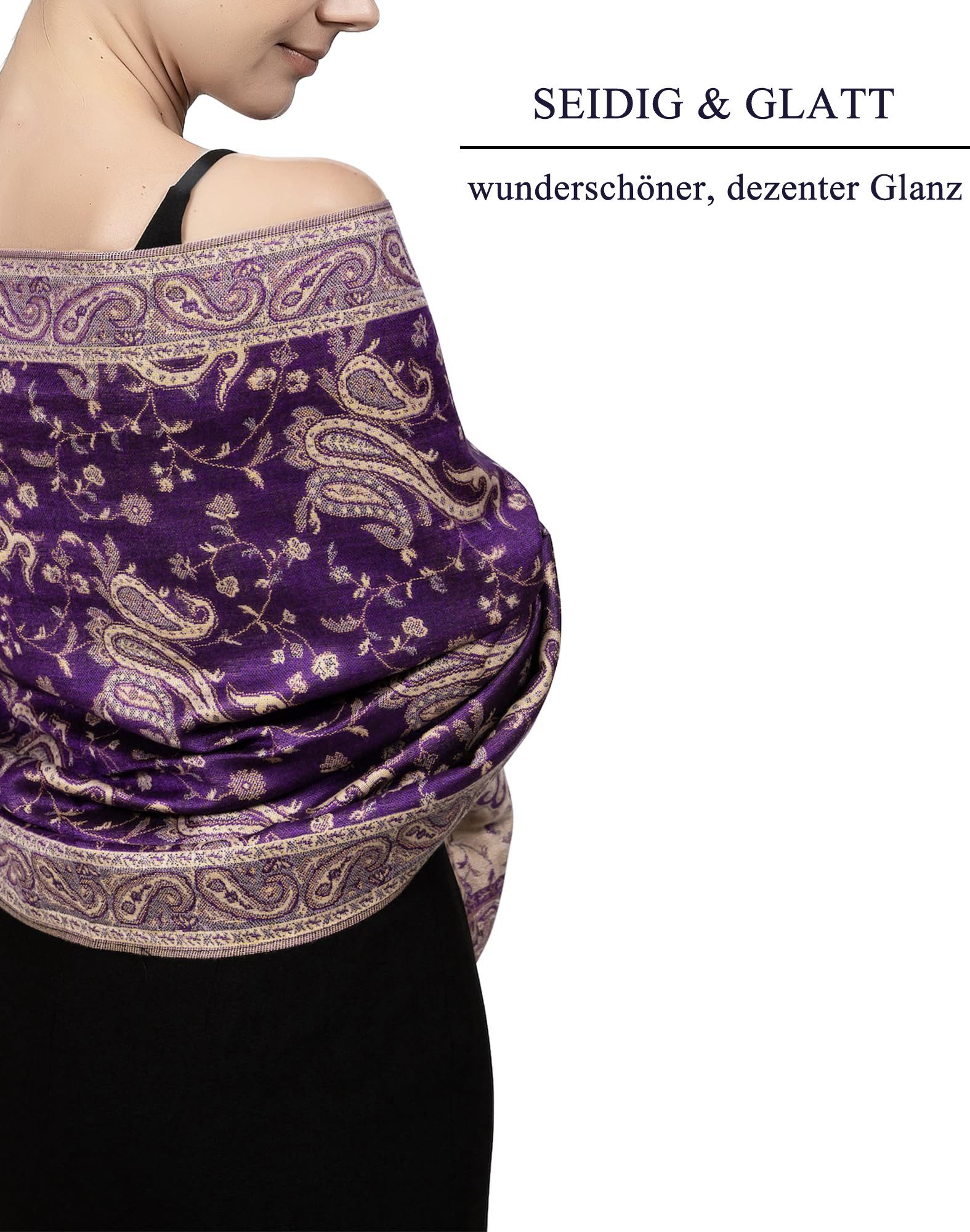 Coonoor Modeschal Damen Kaschmirimitat-Schal, Elegant Weich Schultertuch Sc günstig online kaufen