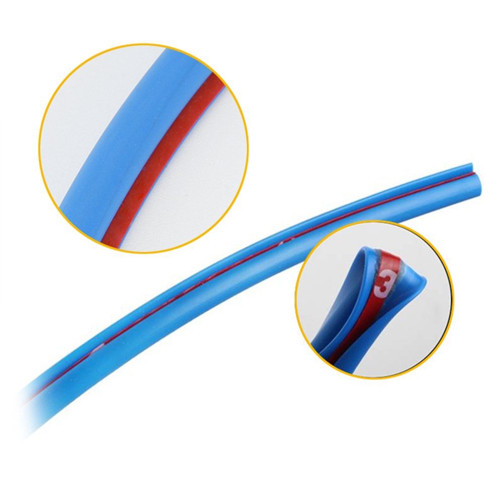 Bolwins Dichtungsband B82C Universelle Autotür Kantenschutzleiste 5 m Blau selbstklebend, (Packung, 1-St., Autotür Kantenschutz Set), Selbstklebend, Universell einsetzbar, Zuschneidbar, 5 m Länge