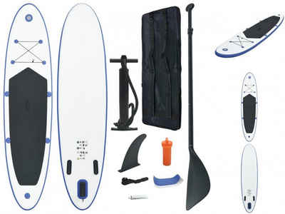 vidaXL Schlauchboot Stand Up Paddle Surfboard SUP Aufblasbar Blau und Weiß