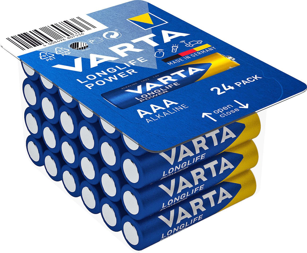 VARTA Varta VARTA Longlife Power AAA Cube Pack24 Micro (AAA)-Batterie Alkali Batterie