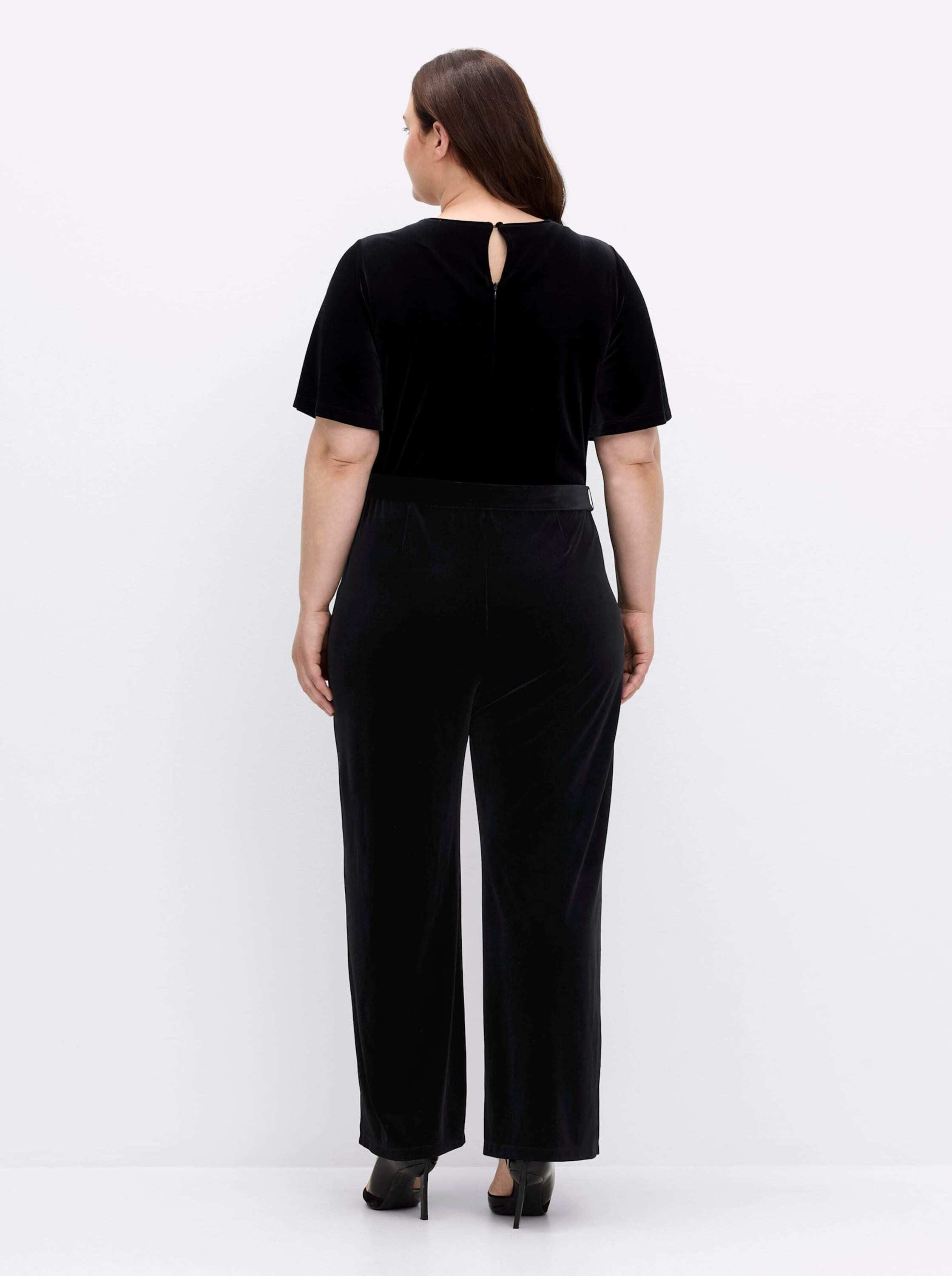 sheego by Joe Browns Jumpsuit Overall Kurzarm Innenbeinlänge ca. 73 cm
