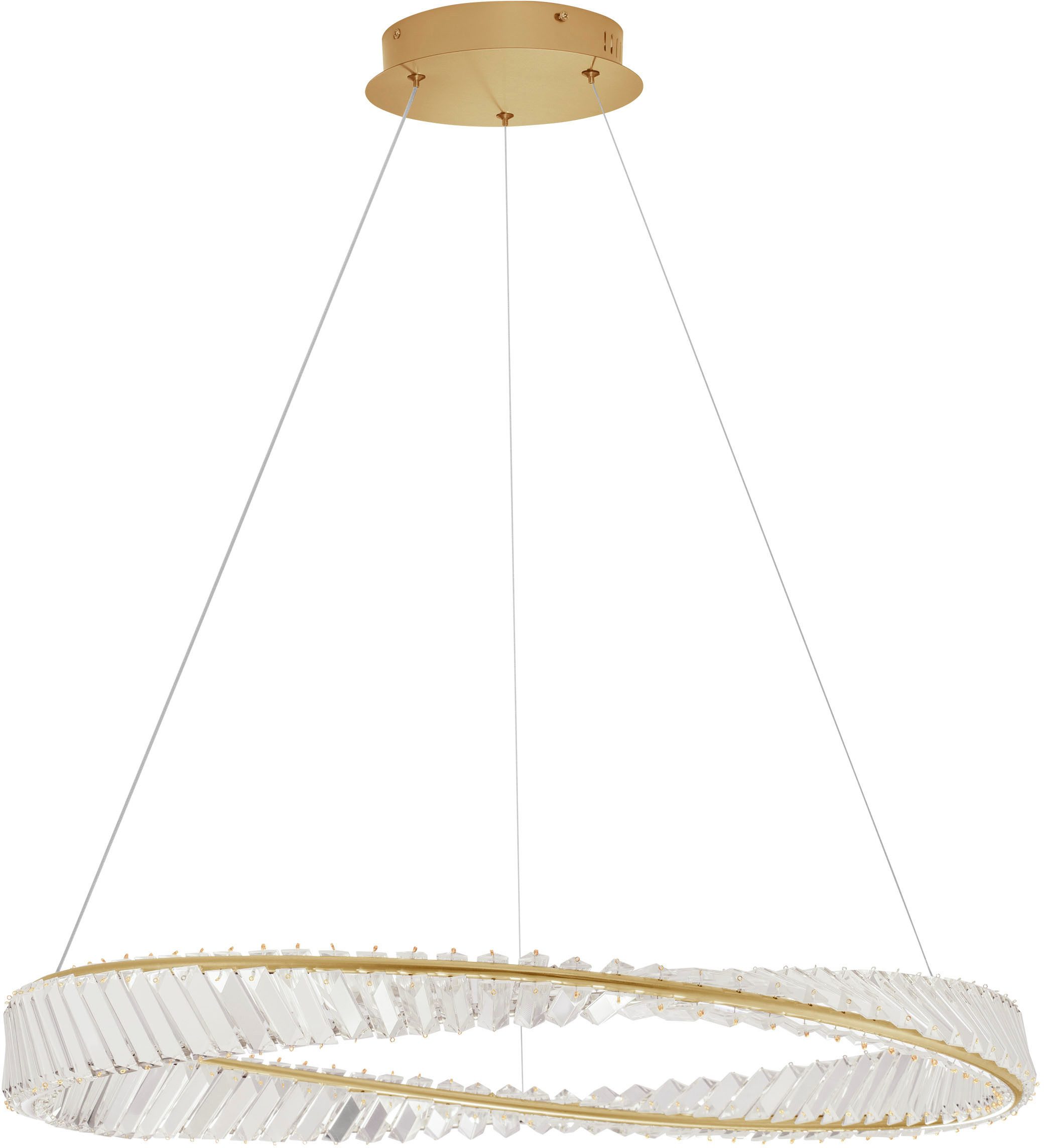 Nova Luce LED-Hängeleuchte AURELIA, Dimmfunktion, LED fest integriert, Warmweiß