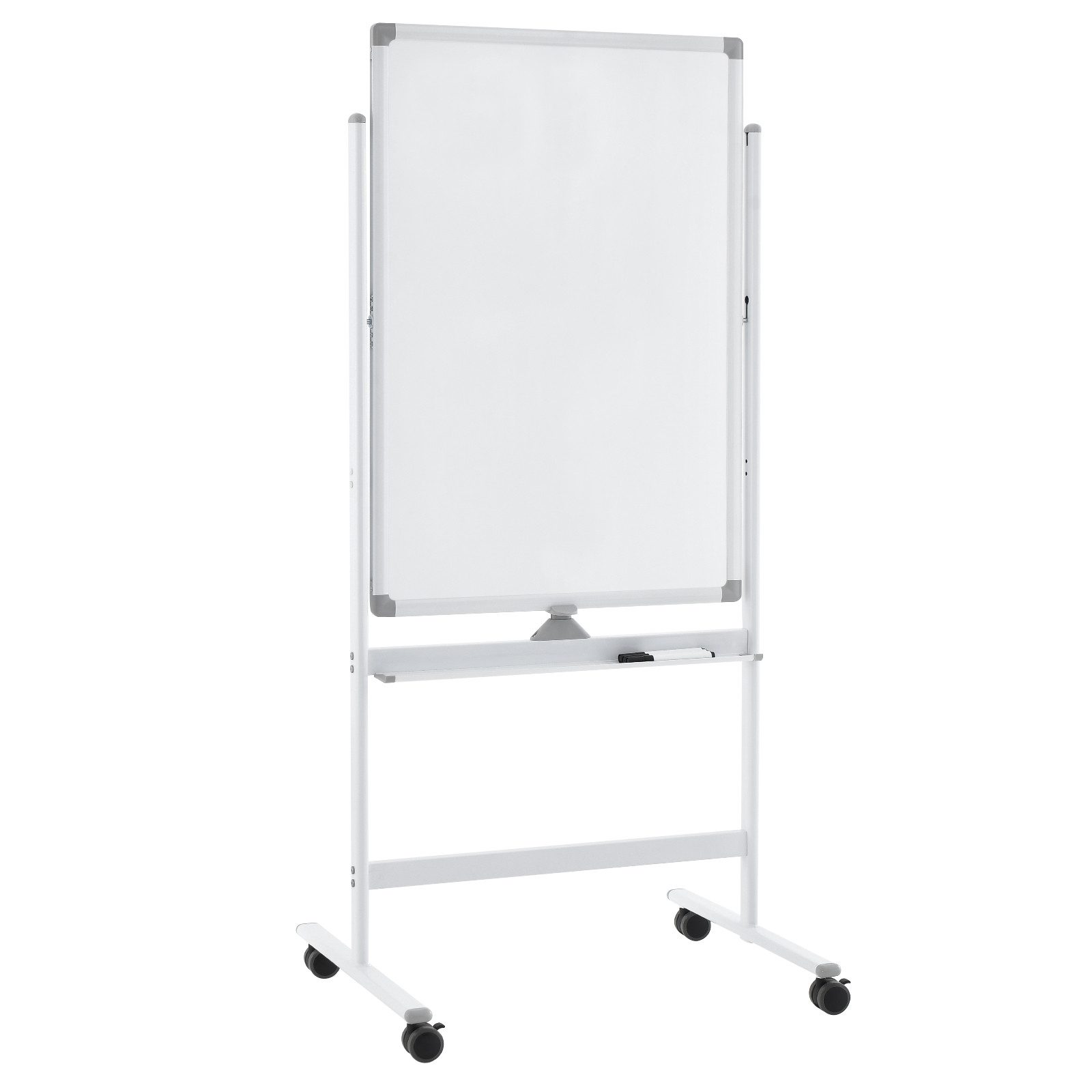 COSTWAY Wandtafel, doppelseitig, höhenverstellbar, inkl. Zubehör, 60x90cm