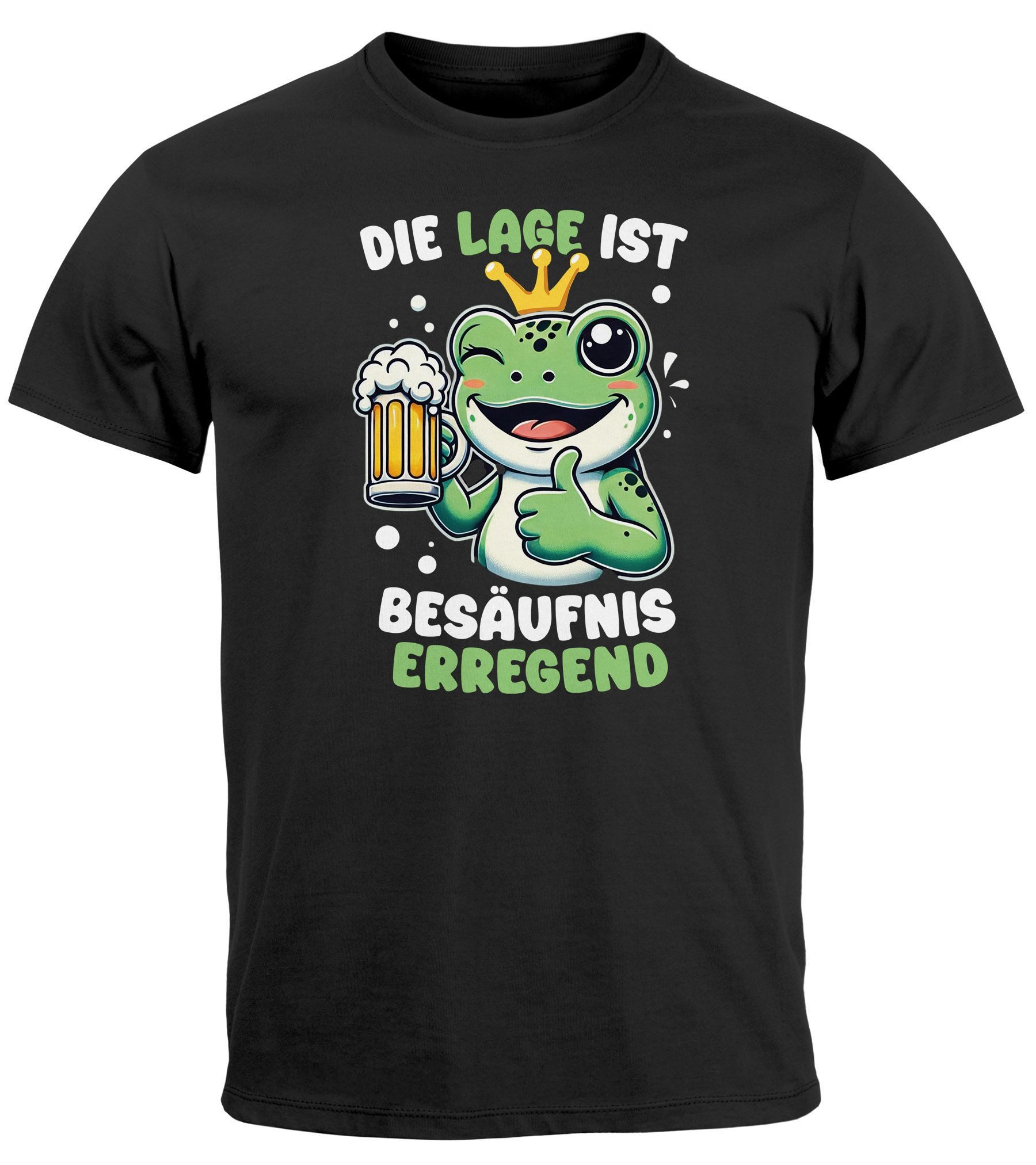 MoonWorks Print-Shirt Herren T-Shirt Party Feiern günstig online kaufen