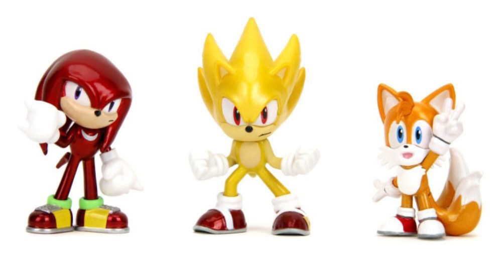 JADA Actionfigur Sonic the Hedgehog Nano Metalfigs Diecast Minifiguren 3-er Pack 5 cm