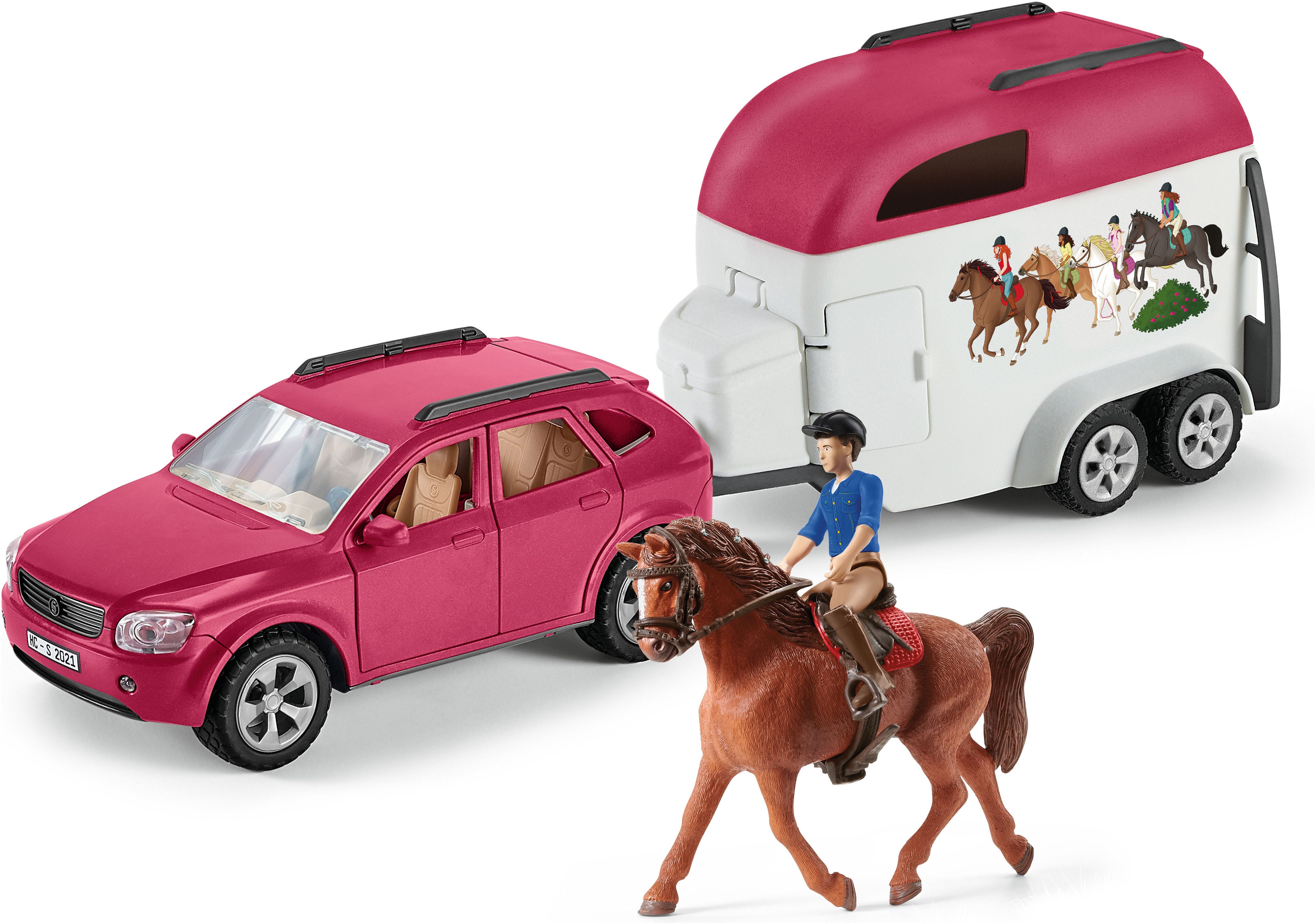 Schleich® Spielzeug-Auto HORSE CLUB, Mr. Kramer's Reit-Abenteuer (72223)