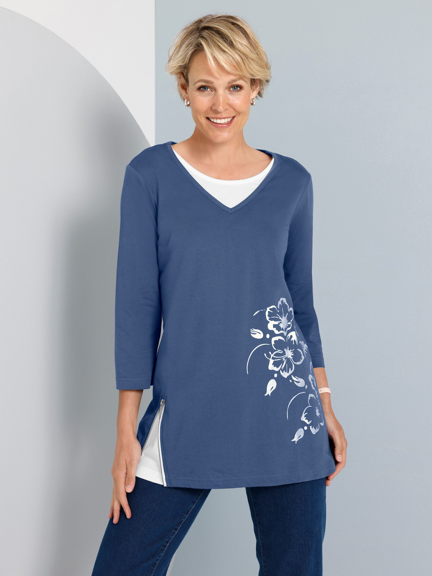 Sieh an! T-Shirt Longshirt 3/4-Arm – Bild 3 von 5