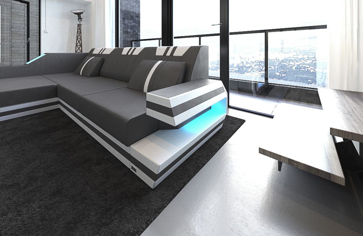 Sofa Dreams Ecksofa Ledercouch Ledersofa Ravenna günstig online kaufen