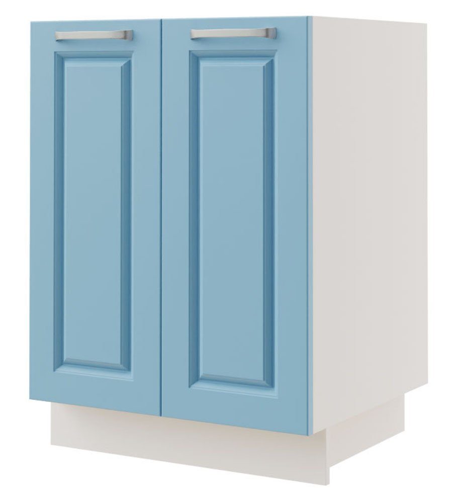 Feldmann-Wohnen Unterschrank Pescara (Pescara, 1-St) 60cm Front- und Korpusfarbe wählbar 2-türig