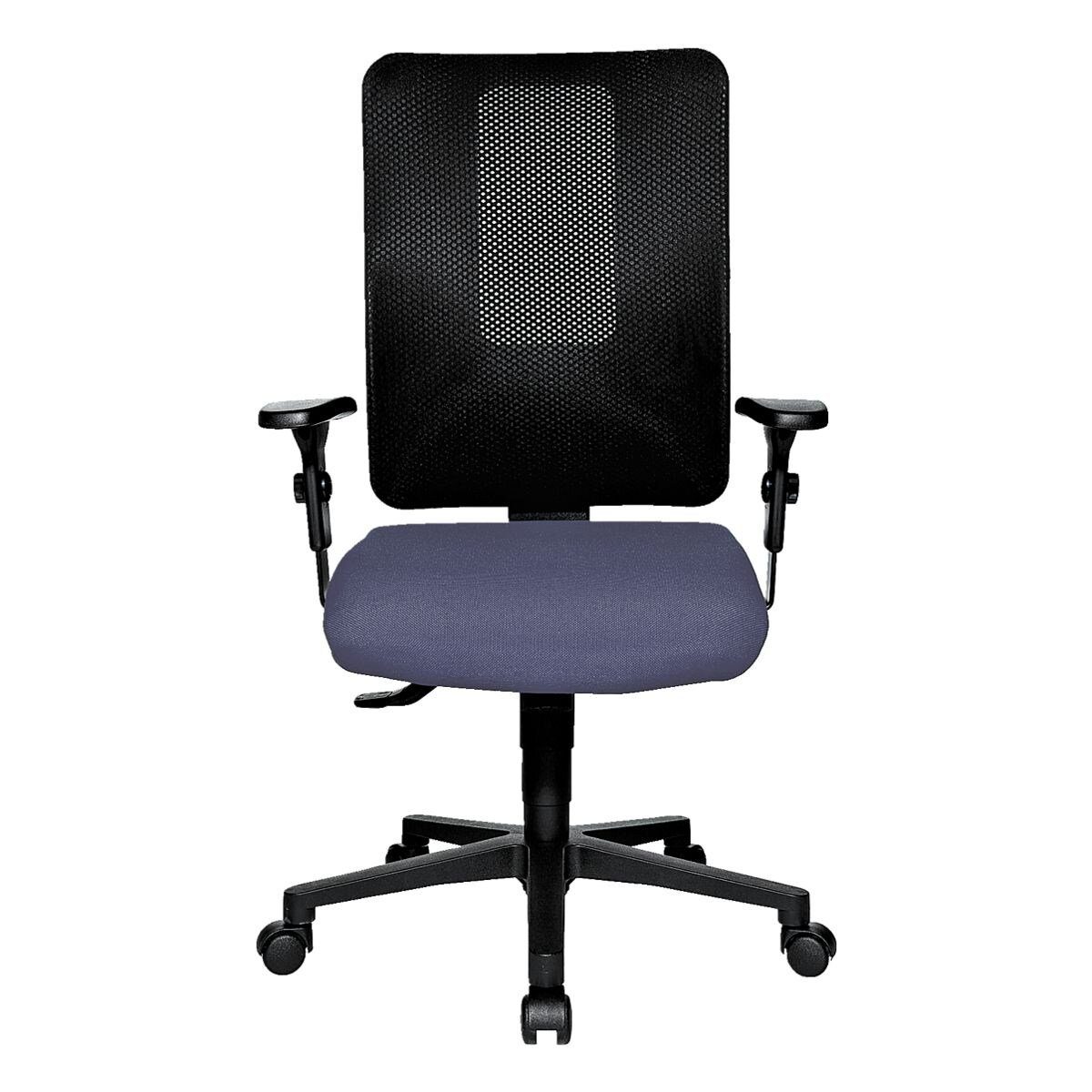 Open Schreibtischstuhl (N), und Muldensitz mit (ohne X Netzrücken, Armlehnen) TOPSTAR
